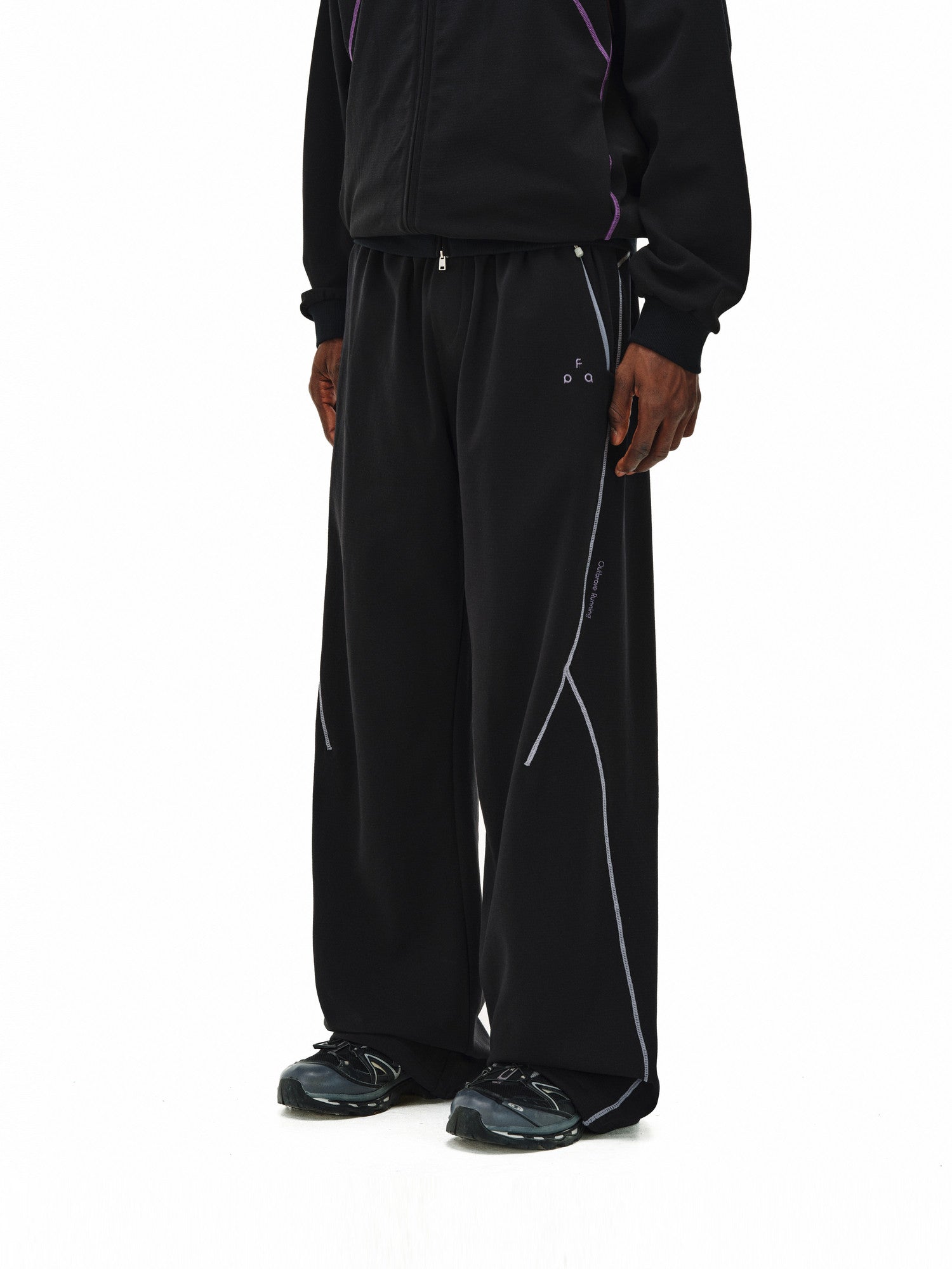 FPA Lightweight Breathable Contrast Stitch Textured Knit Pants - Relaxed Straight Leg Unisex Outdoor Casual Trousers
