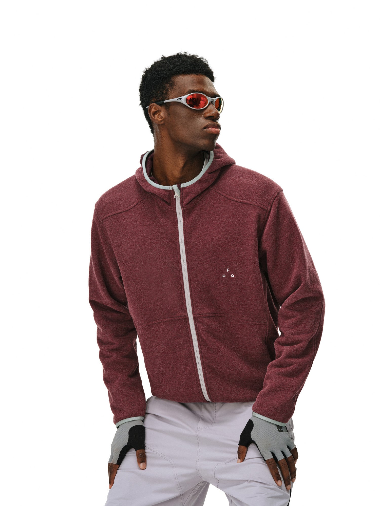 FPA7A Antibacterial Cotton Thermal Zip Hoodie – Casual Retro Contrast Color Heavyweight Couple Hooded Jacket for Spring/Autumn