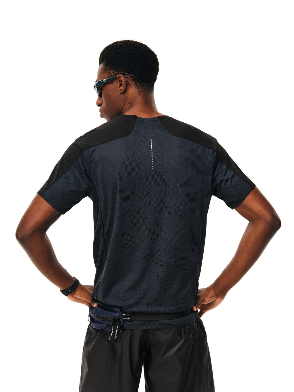 FPA Men's and Women's Summer Breathable Mesh Short-Sleeve T-Shirt with Contrast Trim, Round Neck, Basic Logo, Athletic Fit