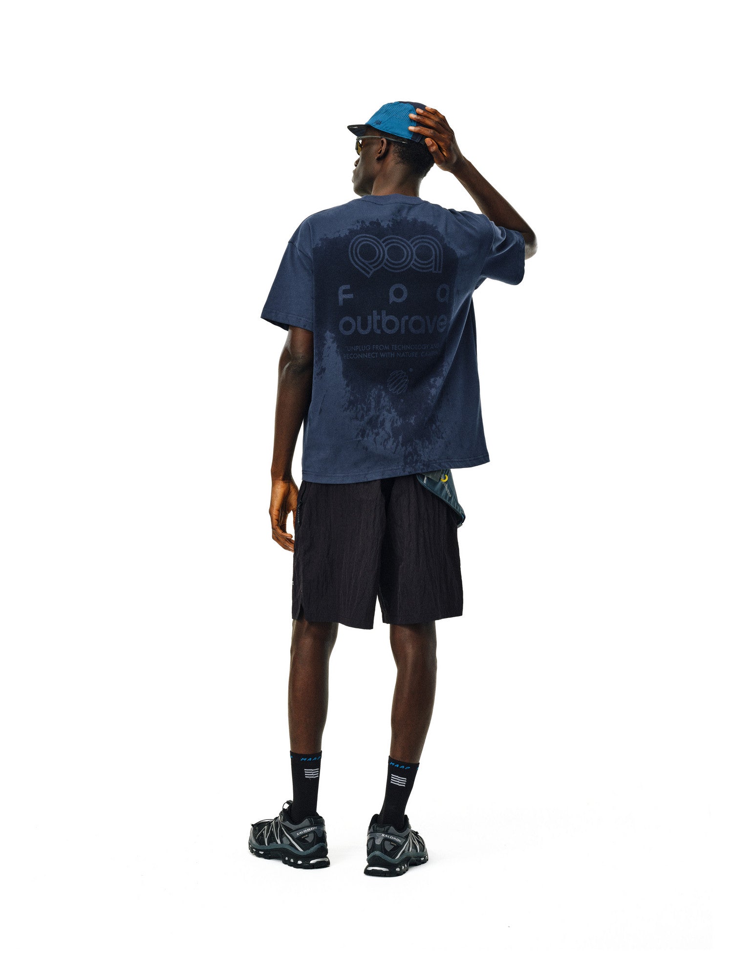 FPA Quick-Dry 7A Antibacterial Printed Short Sleeve T-Shirt Summer Niche Design Water-Activated Pattern Round Neck Couple Tee