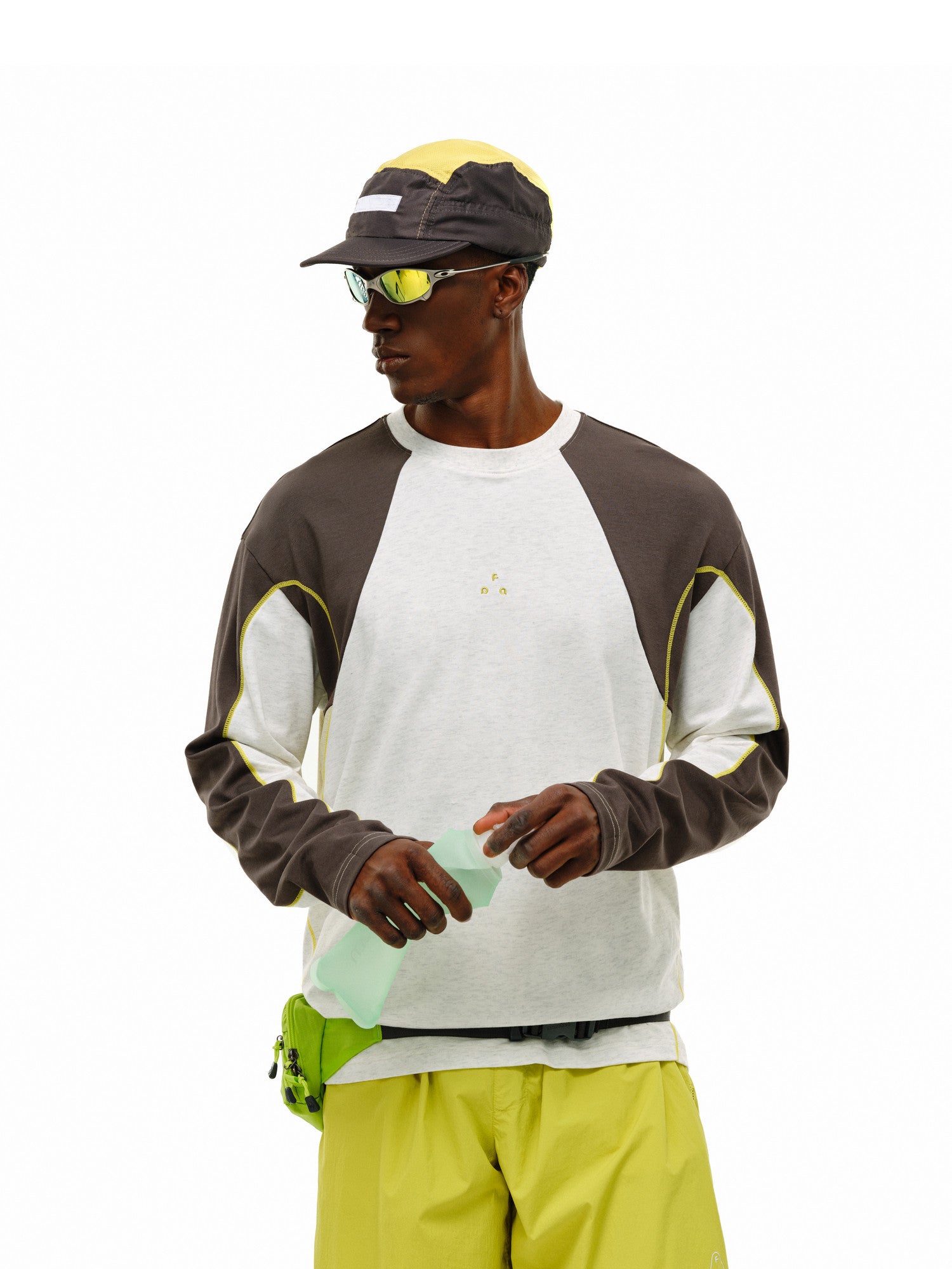 FPA Quick-Dry Cooling Modal Sports T-Shirt 2026 New Spring Color-Block Contrast Round Neck Long Sleeve for Men and Women