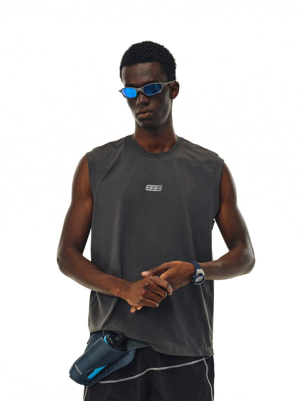 FPA Cooling Antibacterial UPF50+ Sports Vest - Chinese Streetwear Summer Loose Round Neck Sleeveless T-Shirt for Men