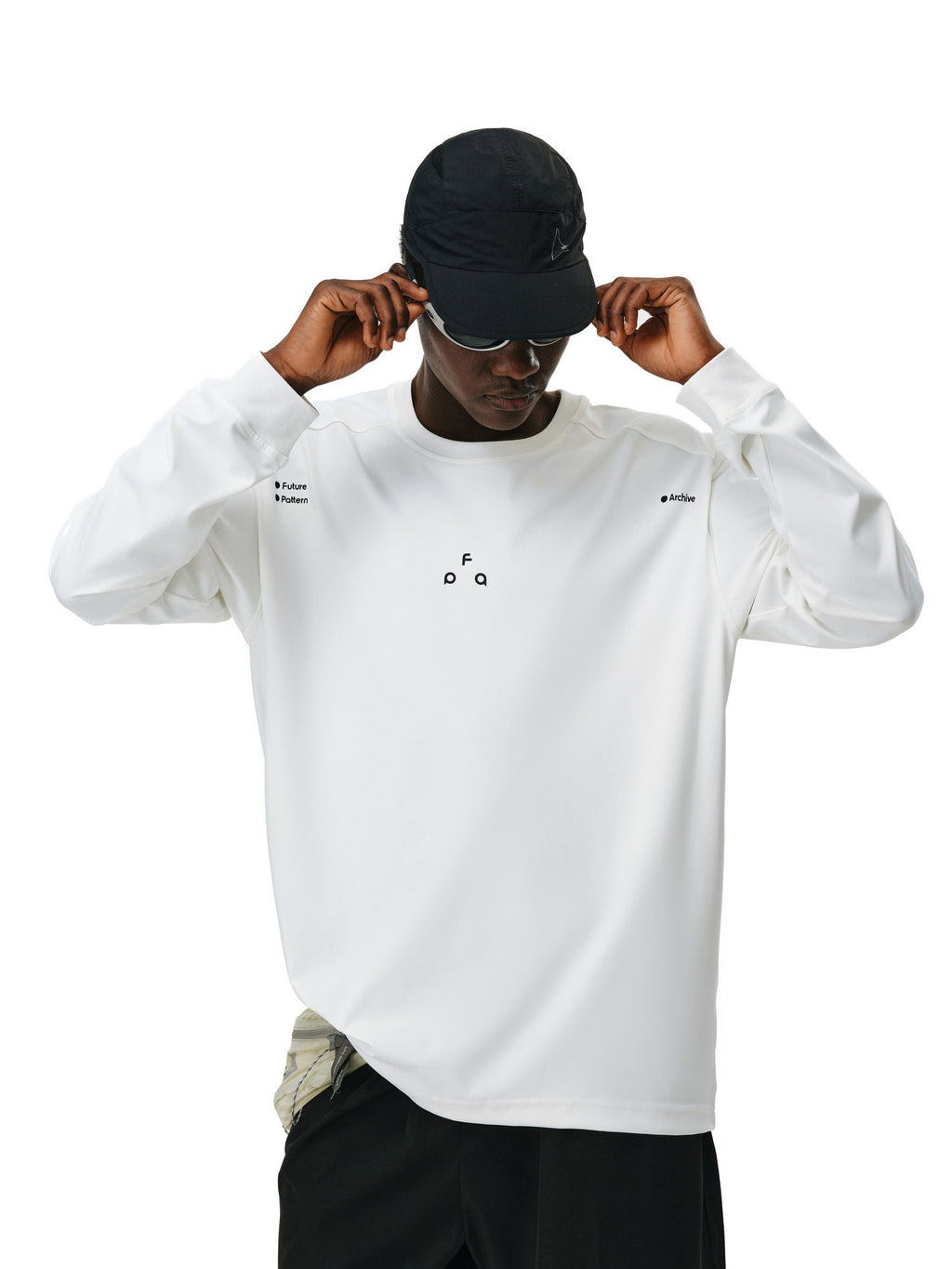 FPA Moisture-Wicking UPF50+ Sun Protection Basic Long Sleeve T-Shirt, Streetwear Logo, Crew Neck, Loose Fit, Couple Matching Tee