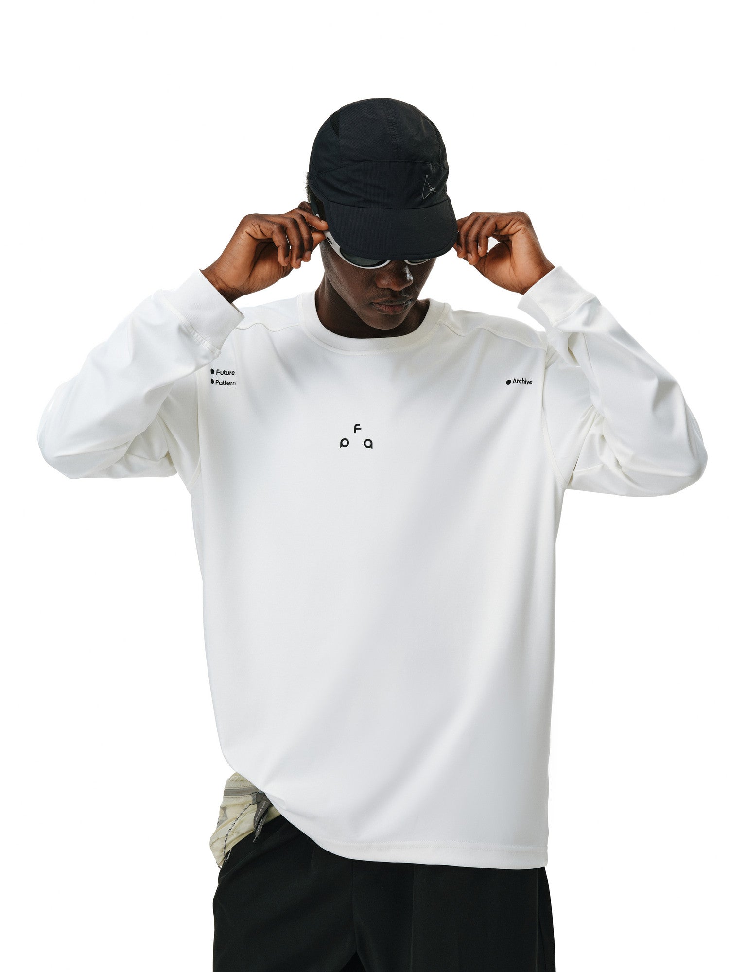 FPA Moisture-Wicking UPF50+ Sun Protection Basic Long Sleeve T-Shirt, Streetwear Logo, Crew Neck, Loose Fit, Couple Matching Tee