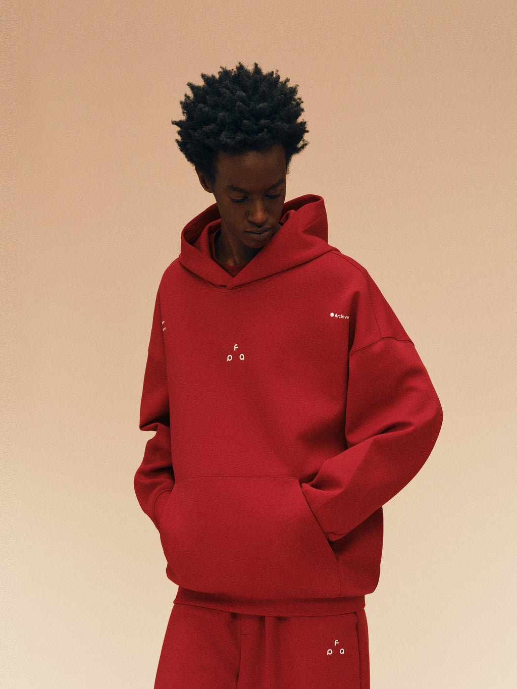FPA Logo Graphic Hoodie - Chinese New Year Limited Edition in China Red, Couple Matching Pullover