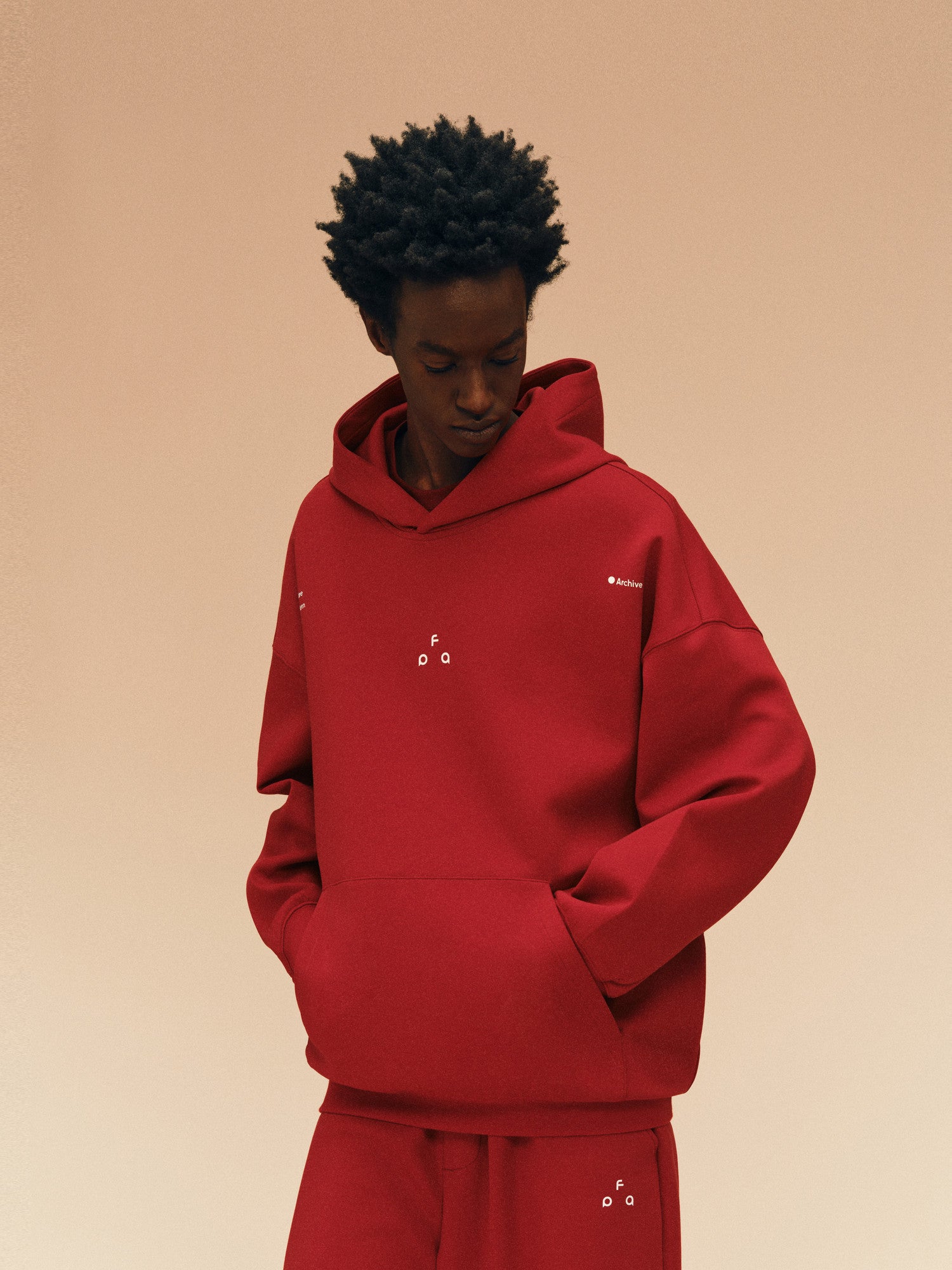 FPA Logo Graphic Hoodie - Chinese New Year Limited Edition in China Red, Couple Matching Pullover