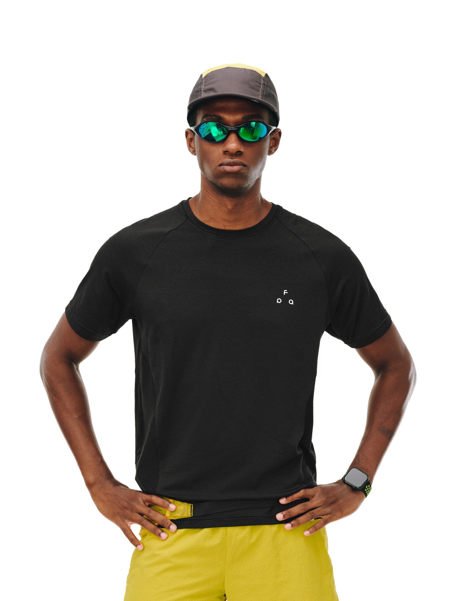 FPA Textured Panel COOLMAX Short Sleeve T-Shirt for Men and Women - Outdoor Summer Breathable Quick-Dry Basic Fitness Tee