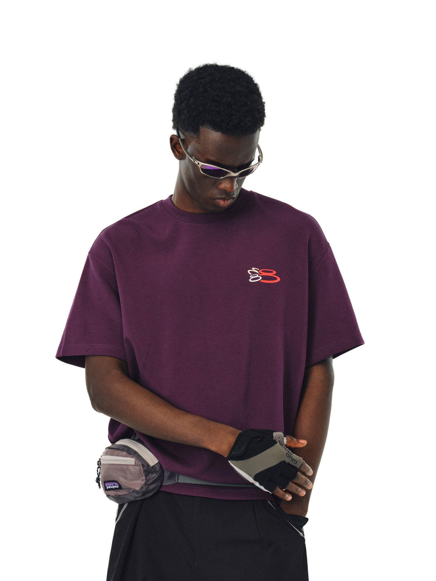 FPA Colorful Logo Short Sleeve T-Shirt - Summer American Streetwear Unisex Loose Heavyweight Crew Neck Tee for Men