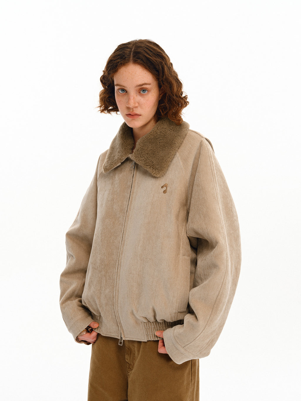 FPA Detachable Fur Collar Quilted Flight Jacket – Chinese Streetwear Unisex Loose Fit for Fall & Winter
