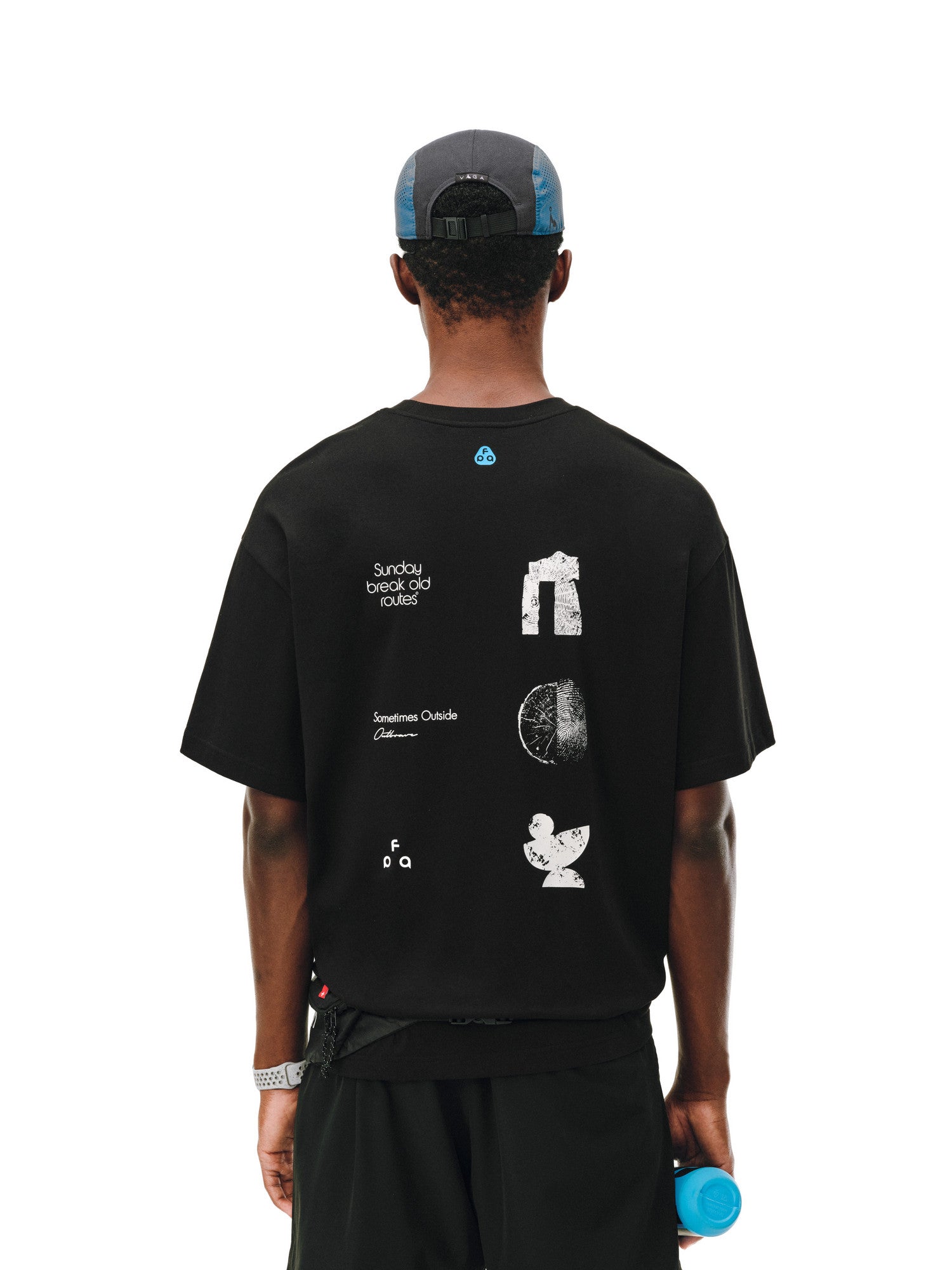 FPA Natural Elements Text Typography Short Sleeve T-Shirt – Summer Outdoor Sports Cool & Quick-Dry Couple Printed White Tee
