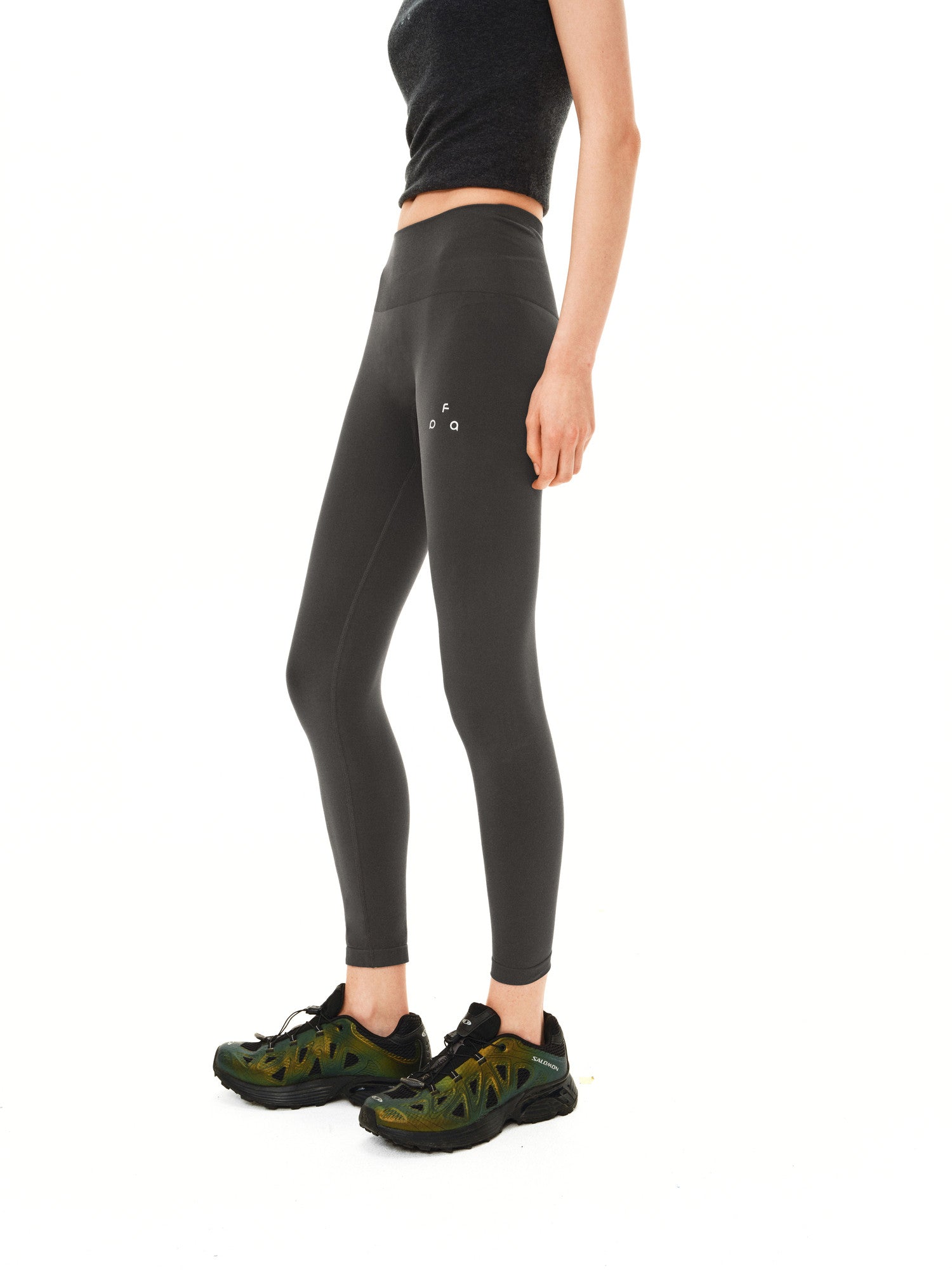 FPA Small Logo Skin-Friendly Yoga Pants High-Waist Tummy Control Lifting Buttock Shaping Tight Shark Pants for Women