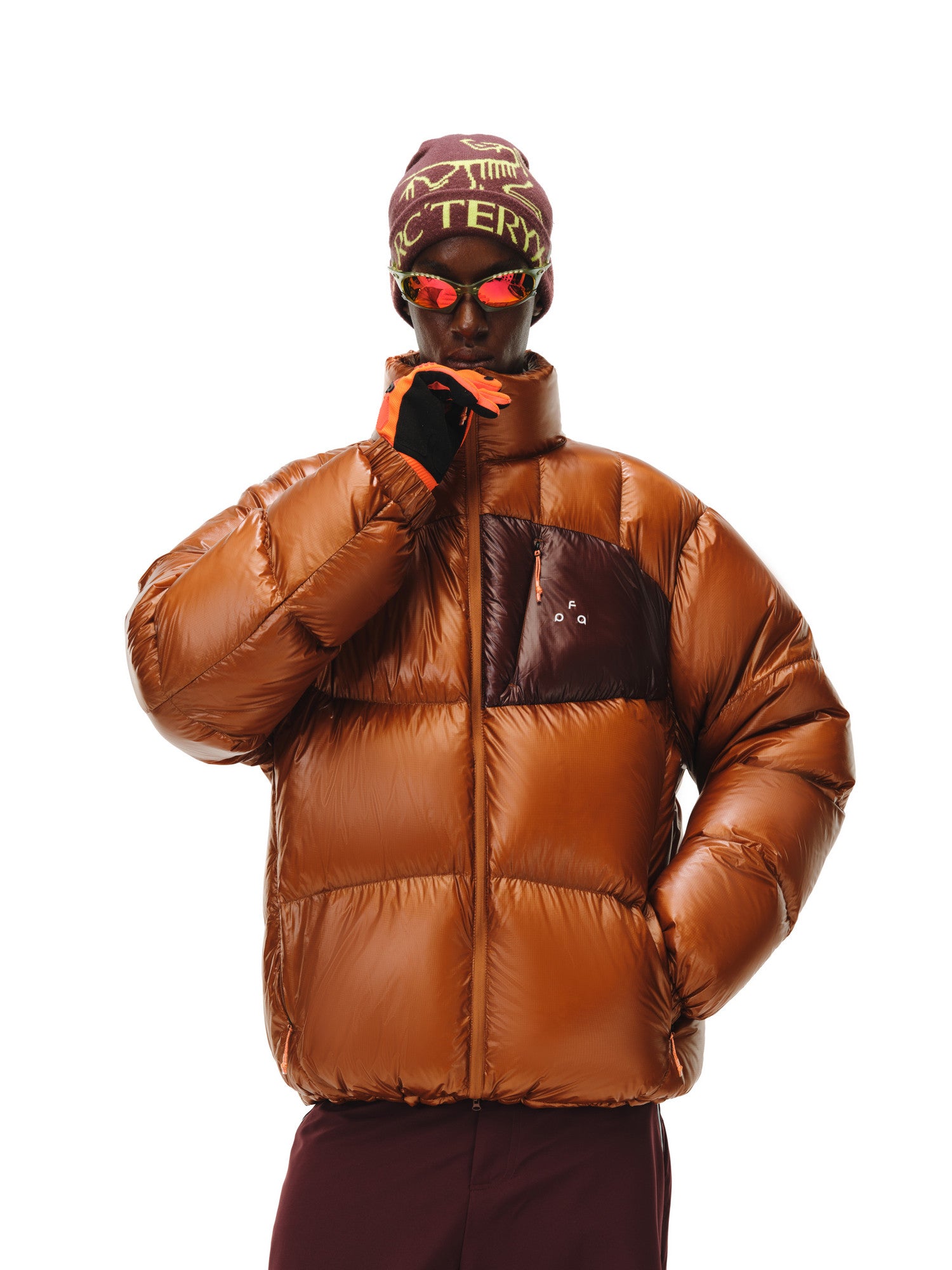 FPA 800FP 95% White Duck Down Contrast Pocket Stand Collar Down Jacket Winter Warm Couple Style