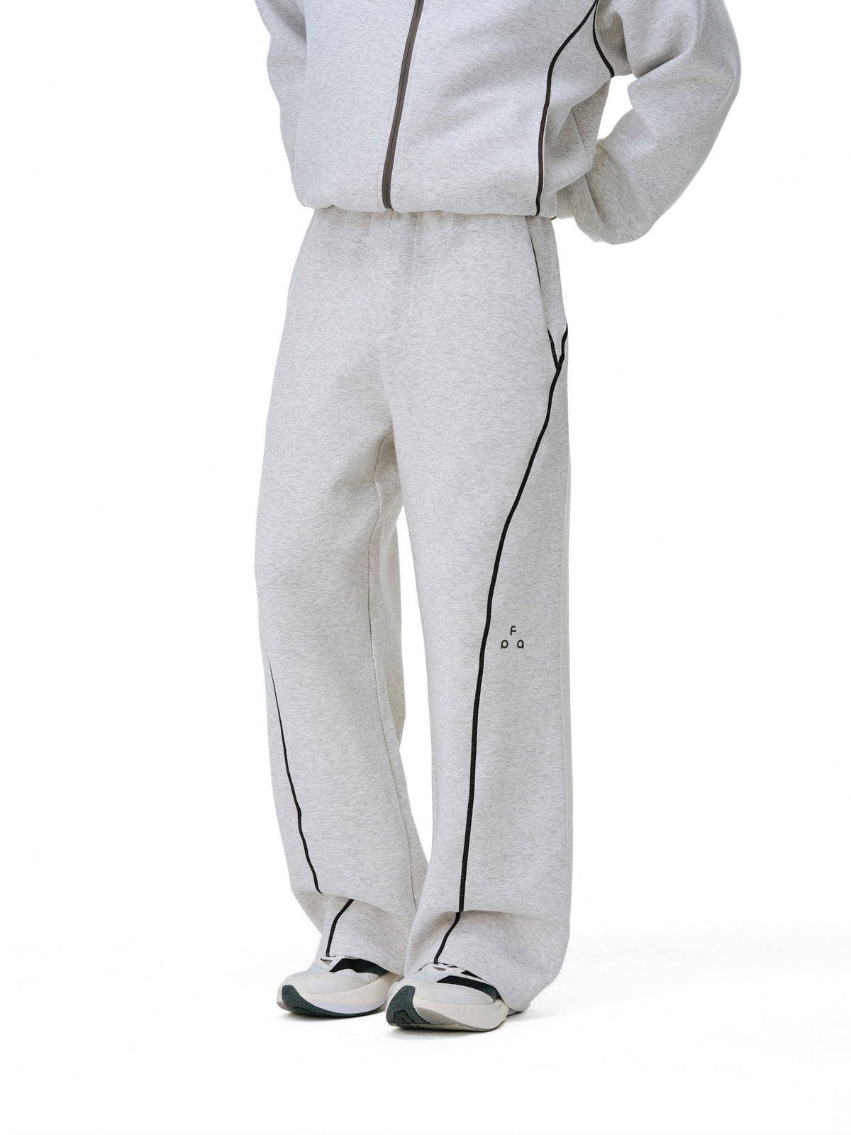 FPA Warm Skin-Friendly Drape Air Layer Sweatpants Spring/Autumn Loose Straight-Leg Unisex Casual Long Pants
