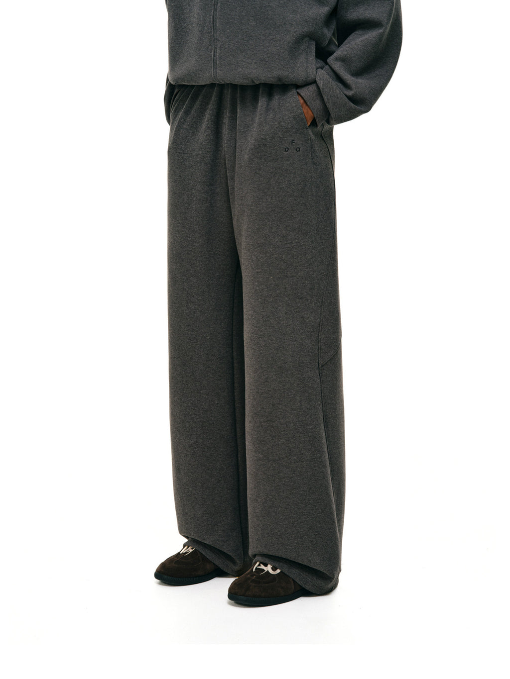 FPA Double-Sided Cotton Yarn Antibacterial Warm Sweatpants - Spring/Autumn Straight-Leg Unisex Casual Lounge Pants