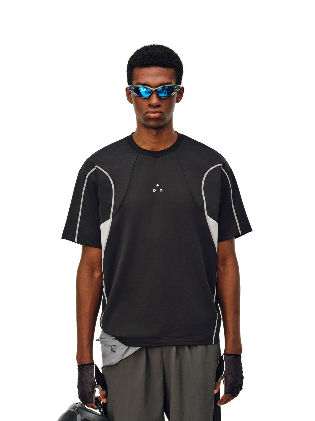 FPA Color-Block Athletic Curve Casual Short Sleeve T-Shirt 2026 New Summer Round Neck Couple Half Sleeve Tee