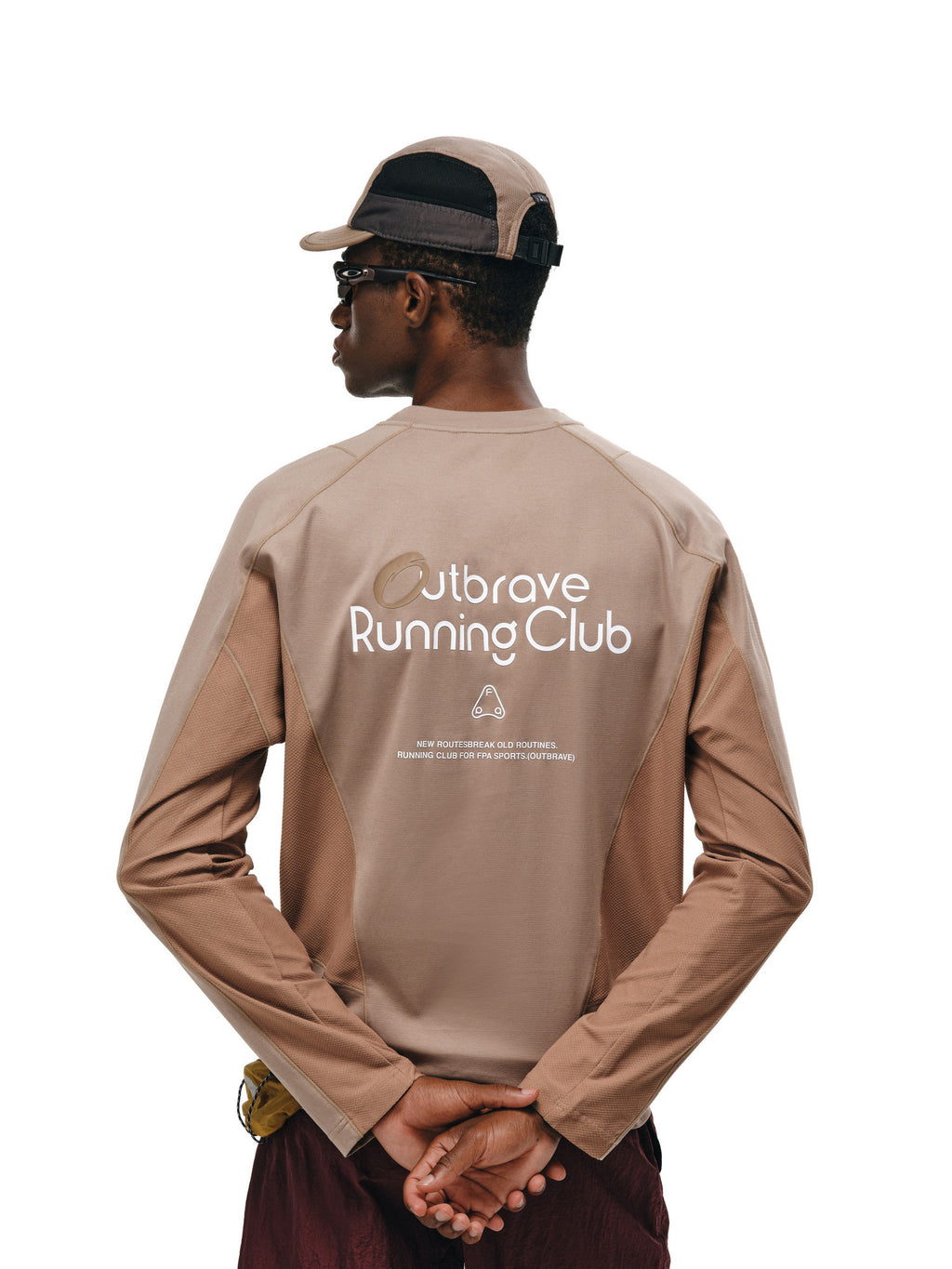 FPA Outdoor Paneled Quick-Dry T-Shirt 2026 Fall New Style Crew Neck American Retro Contrast Color Couple Sports Long Sleeve