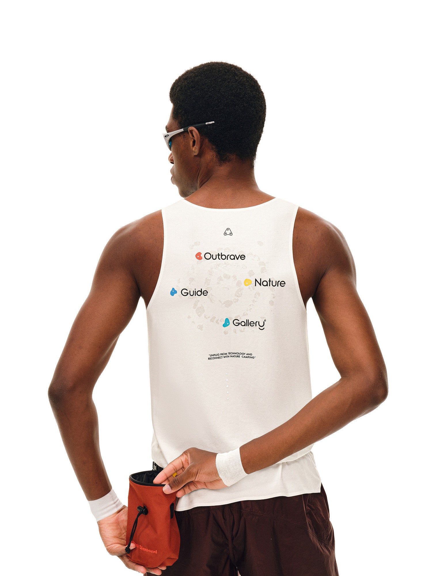 FPA COOLMAX Modal Climbing Sports Seam-Sealed Printed Reflective Sleeveless Vest Summer Cool-Touch Tank Top