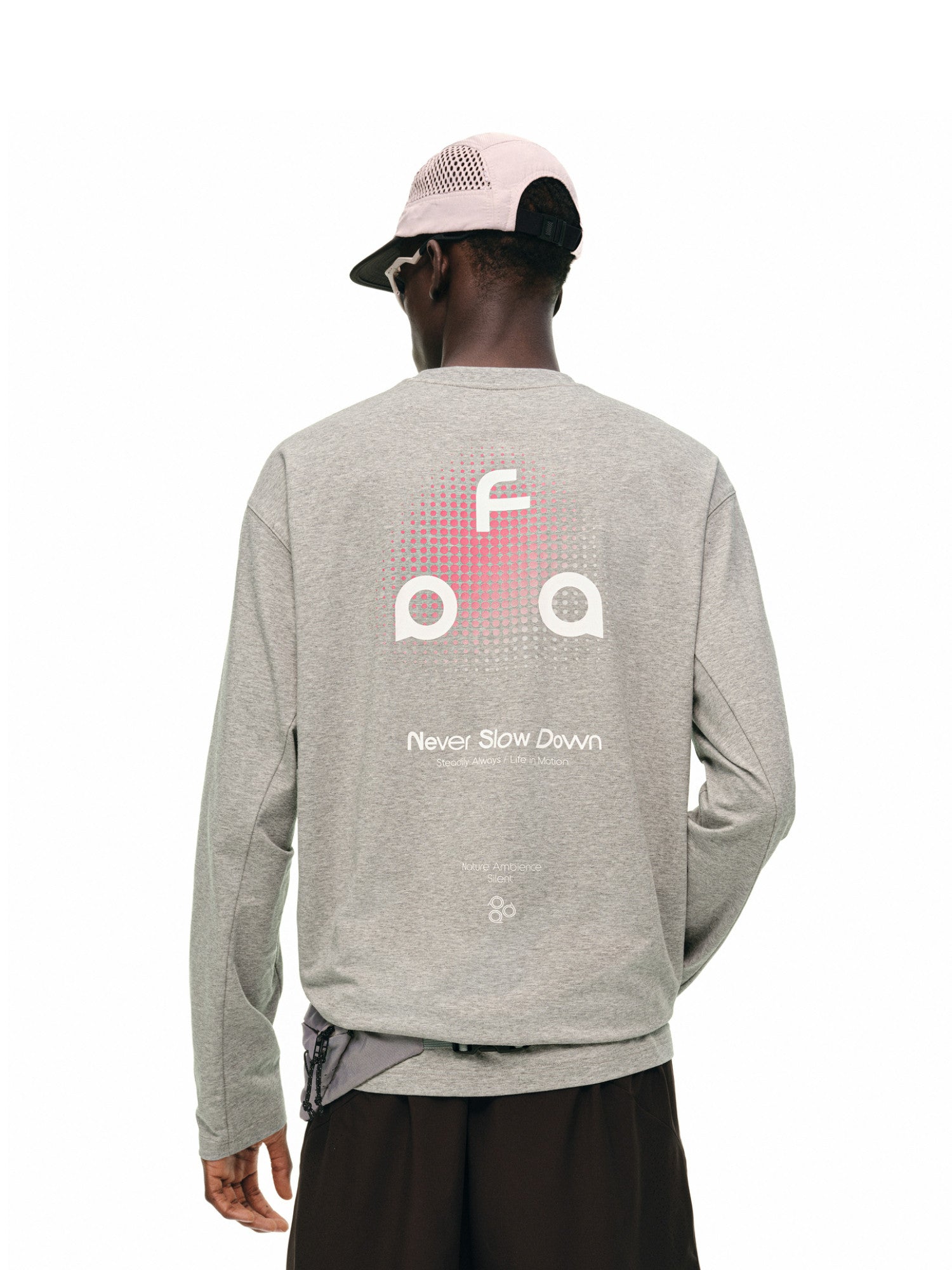 FPA Polka Dot Gradient Triangle Logo Sports T-Shirt - Spring/Autumn Outdoor Breathable Crew Neck Printed Long Sleeve for Men and Women