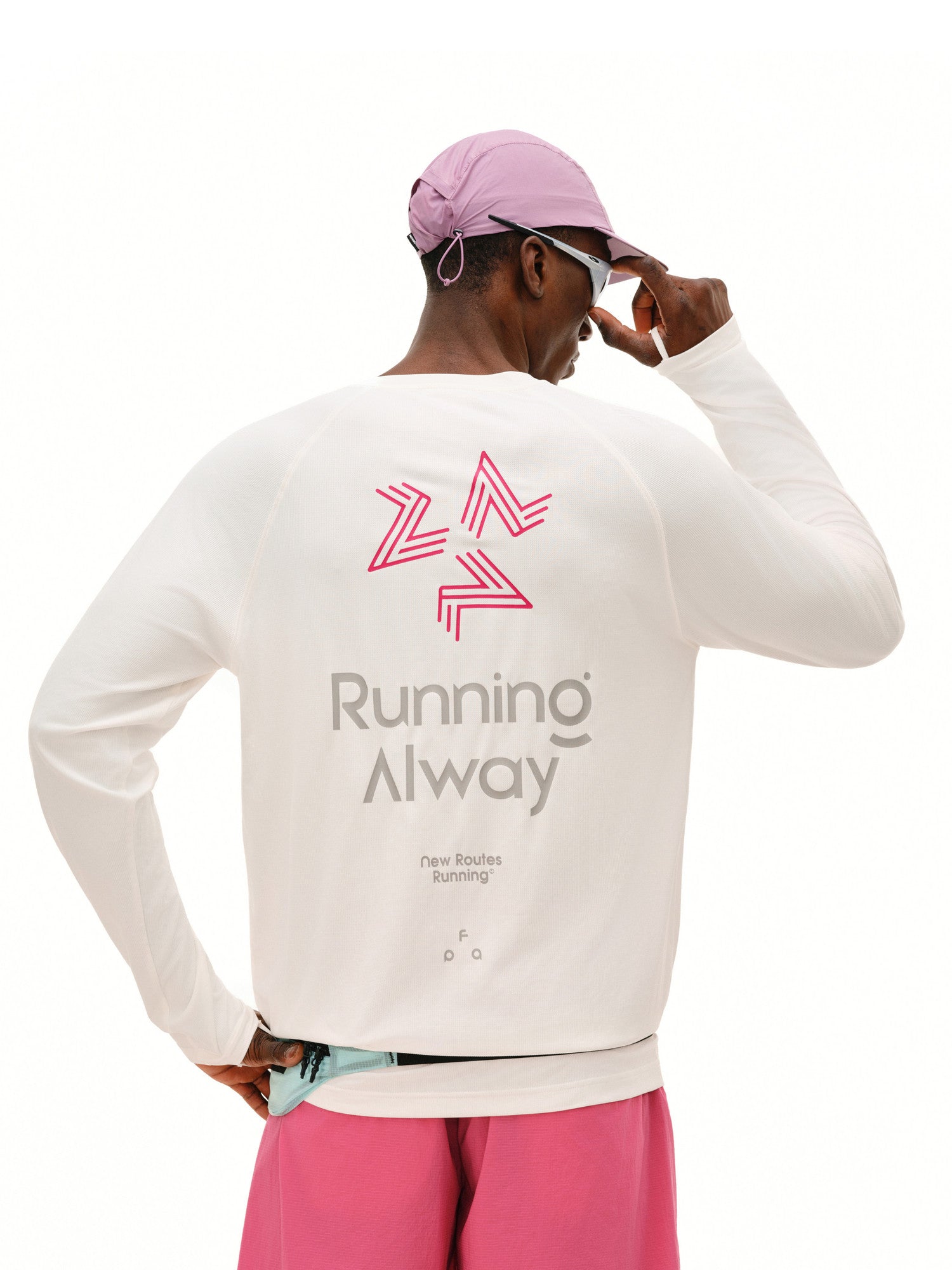 FPA7A Antibacterial Moisture-Wicking Long Sleeve Spring Outdoor Sports Running Fitness Casual Crew Neck Couple T-Shirt for Men