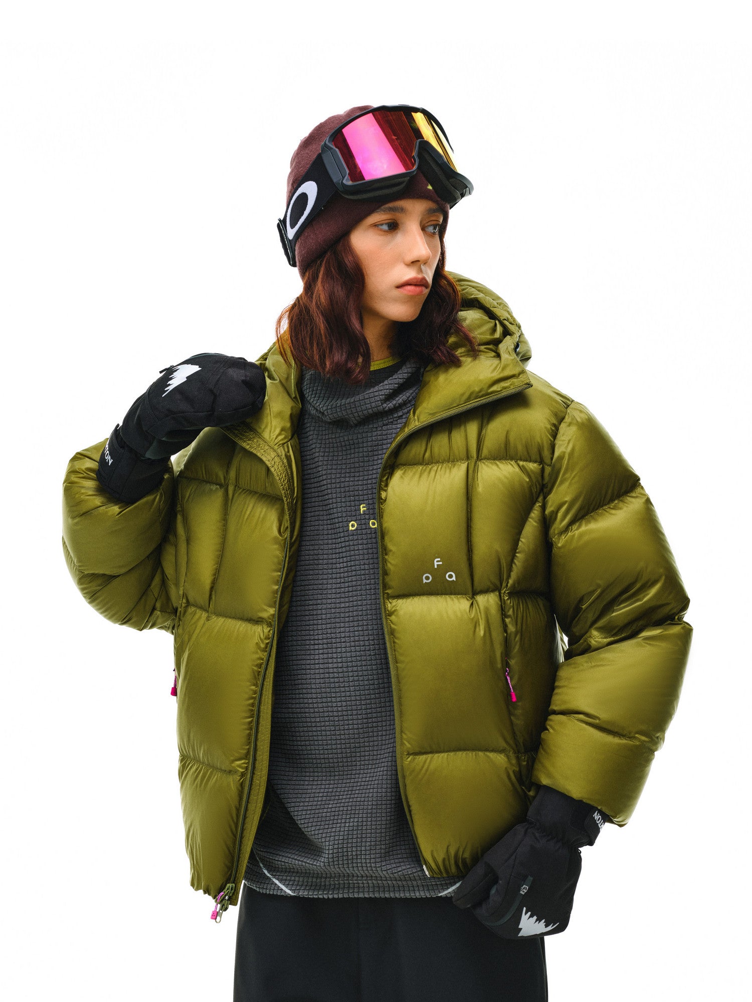 FPA 800FP 95% White Duck Down Aurora Water-Repellent Hooded Down Jacket – Winter Couple's Premium Style