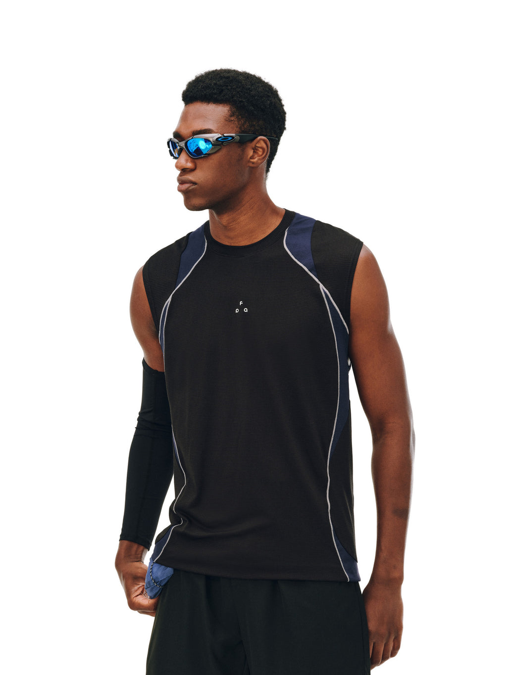 FPA Arc Contrast COOLMAX Quick-Dry Sports Vest Men's Summer Outdoor Fitness Round Neck Sleeveless T-Shirt
