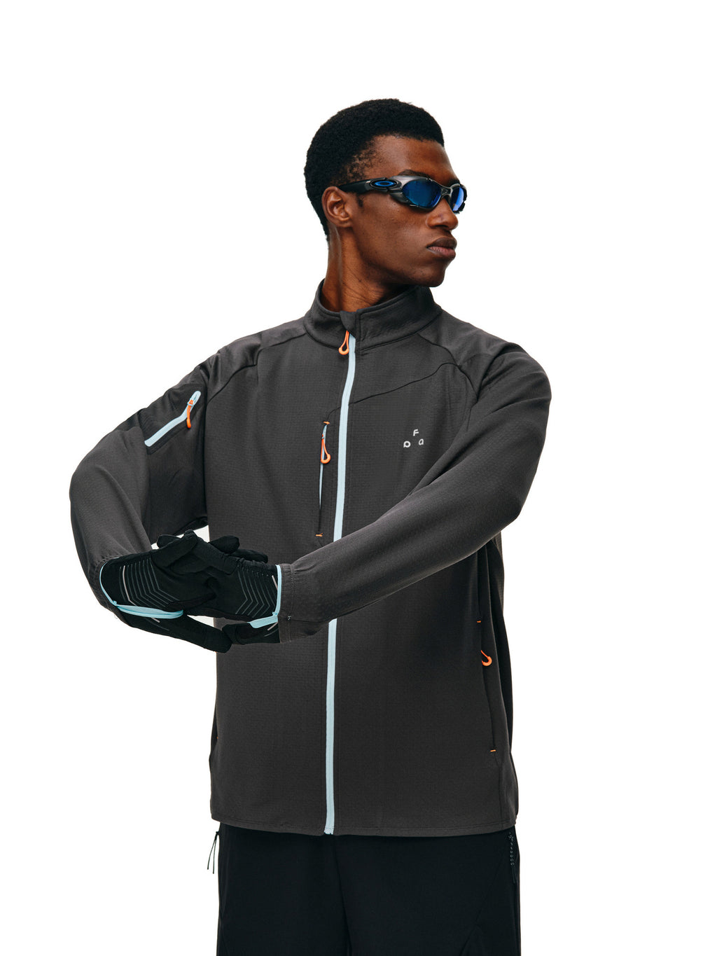 FPA Color-Block Stand Collar Jacket for Men – Outdoor Sports Casual Fall Basic Zip-Up