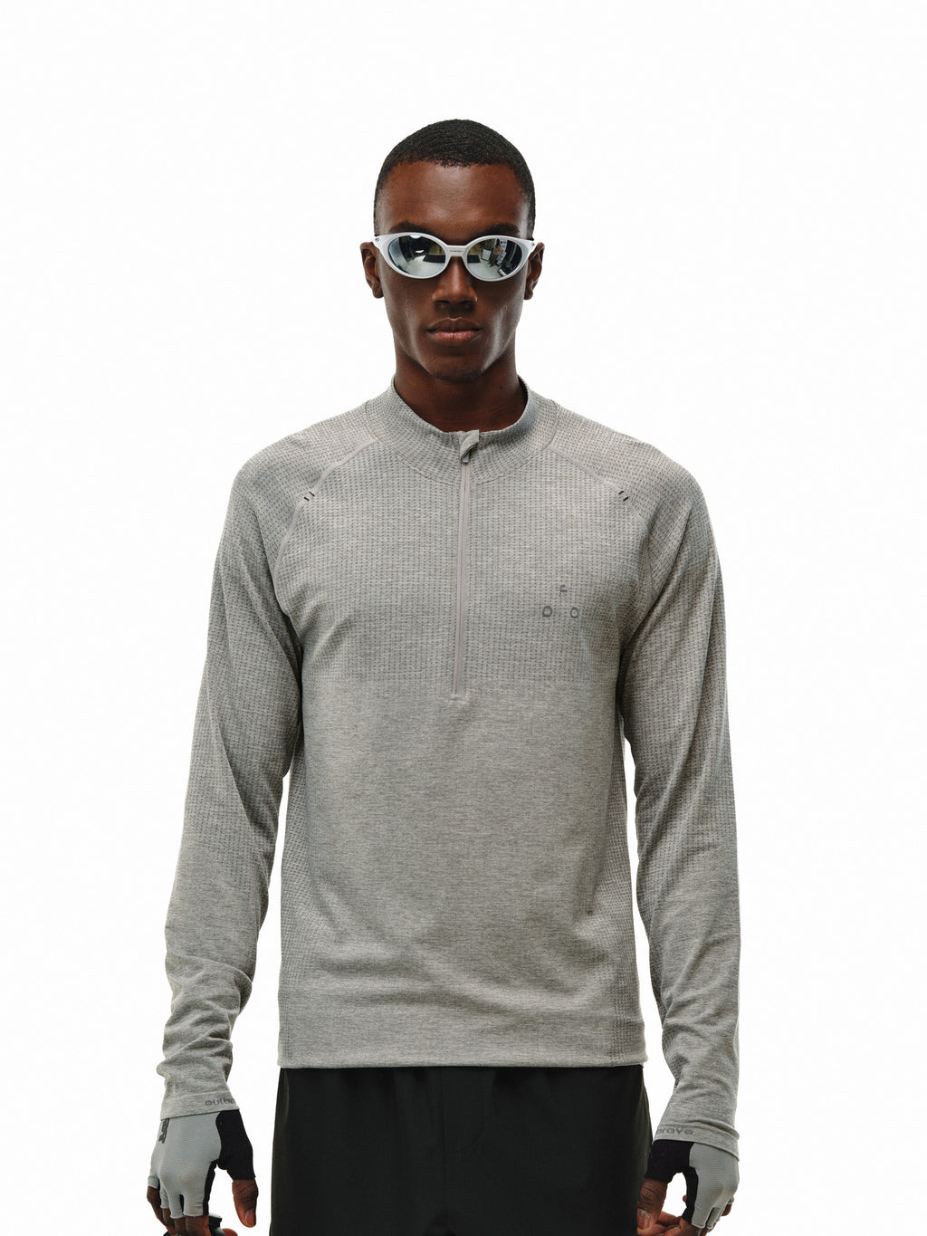 FPA Athletic Seamless Half-Zip Long Sleeve Premium Minimalist Outdoor Fitness Breathable Spring T-Shirt for Men