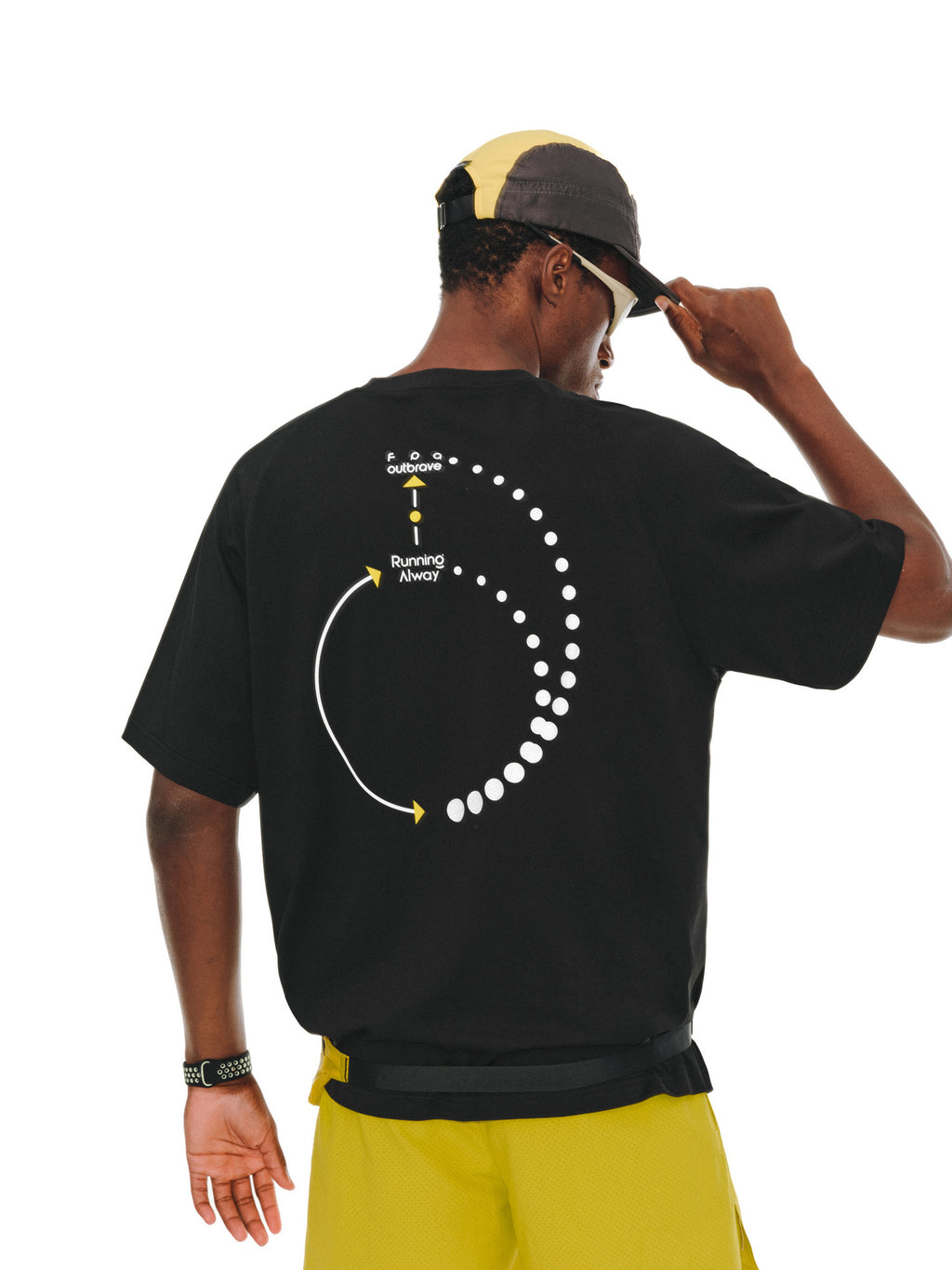 FPA Reflective Polka Dot Spiral Logo Running Sports COOLMAX Short Sleeve Summer Outdoor Couple T-Shirt for Men
