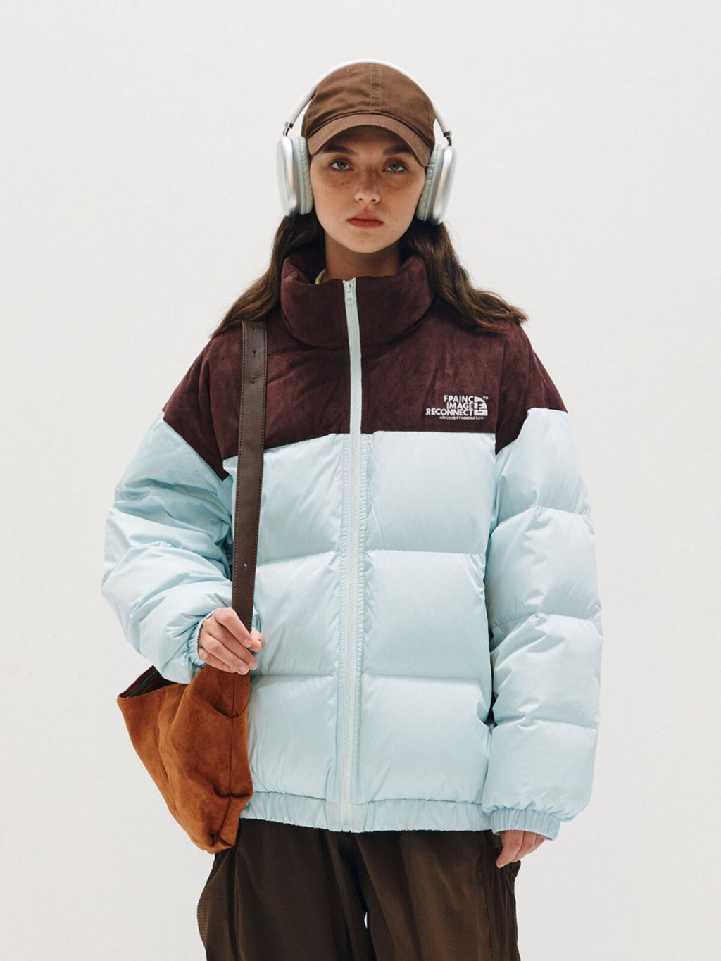 FPA Suede Patch Short Down Jacket – Chinese Streetwear Unisex Thick Winter Puffer Coat