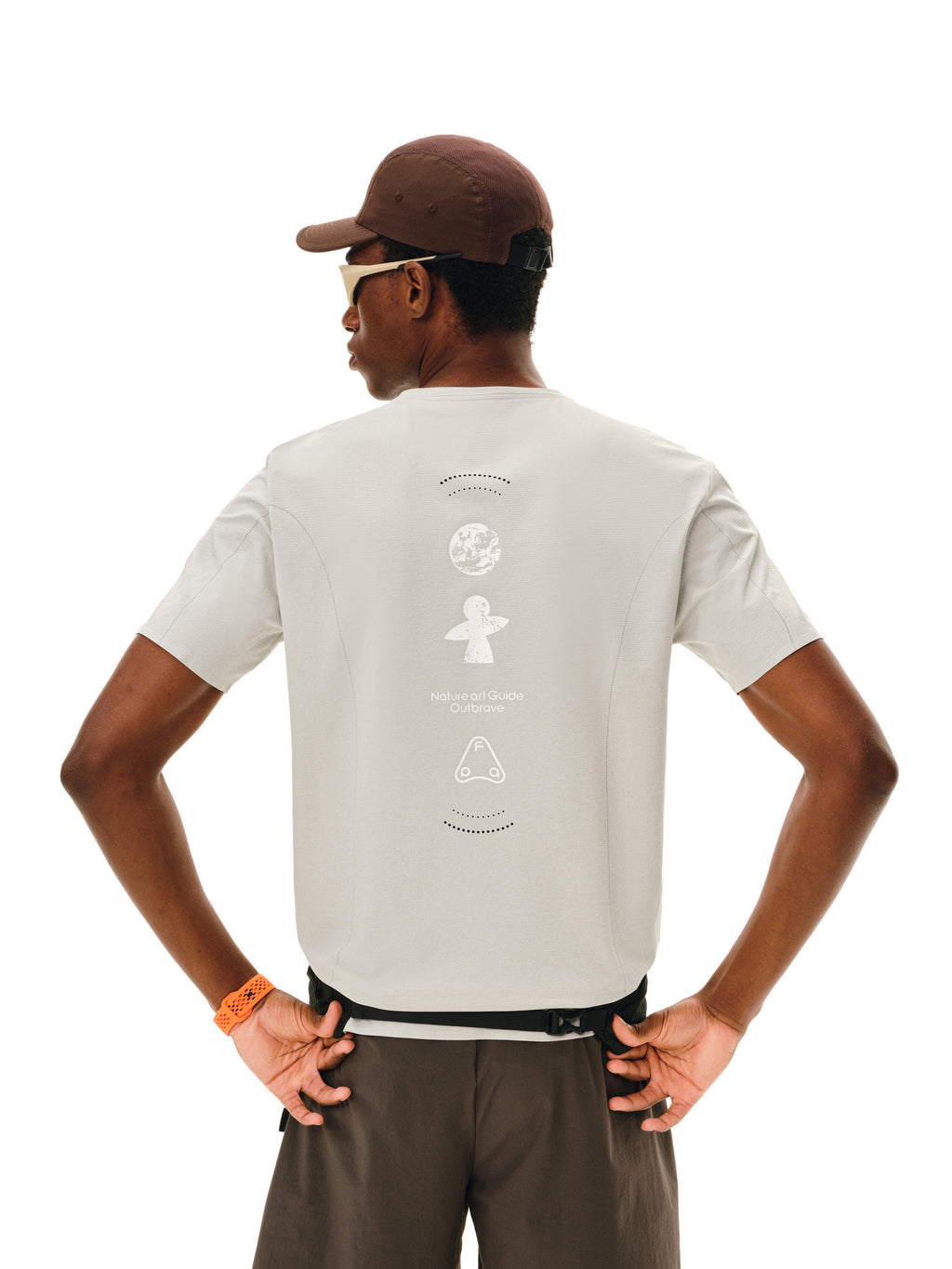 FPA Seam-Sealed 3M Reflective Breathable Printed Running Short Sleeve T-Shirt - Summer Quick-Dry Outdoor Tee for Men