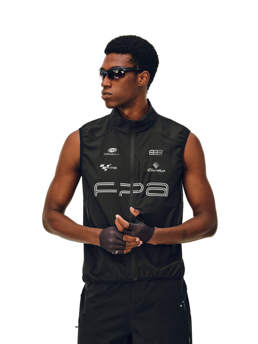 FPA Racing Line Logo Cycling Sports Vest - Summer Casual Couple-Style Sleeveless Tank Top for Men