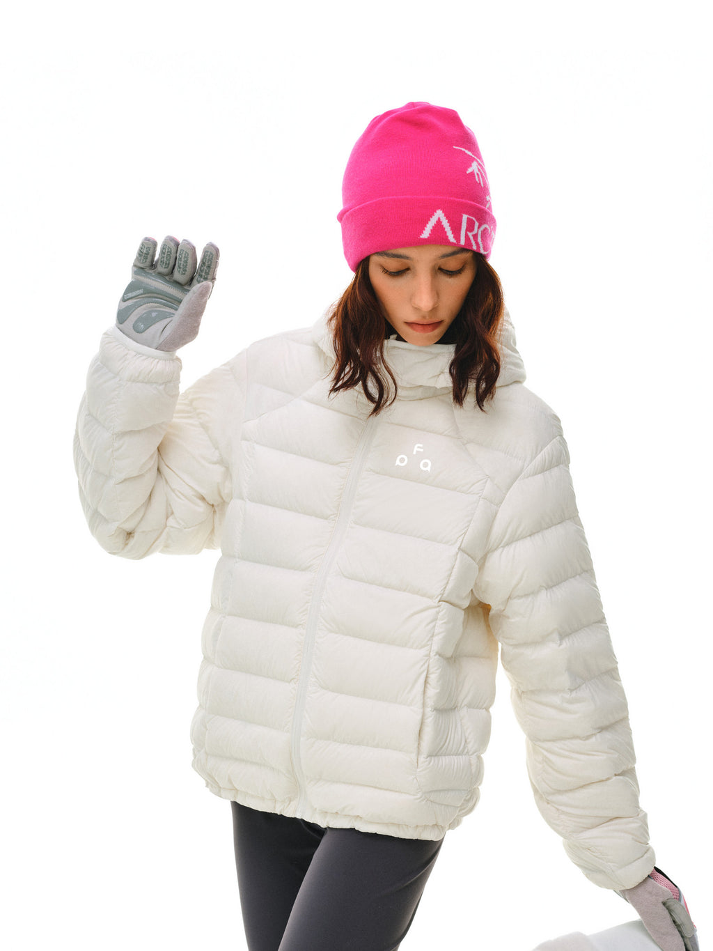 FPA Brand Triangle Logo Hooded Down Jacket – Lightweight Autumn/Winter Couple's Streetwear Warm Coat