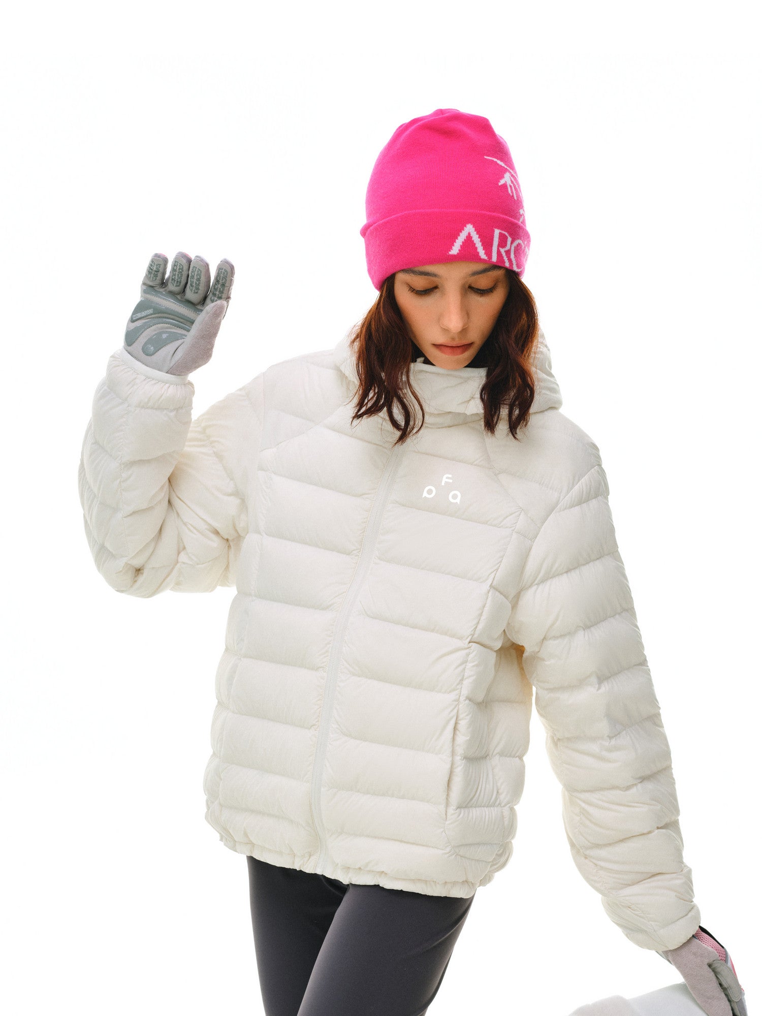 FPA Brand Triangle Logo Hooded Down Jacket – Lightweight Autumn/Winter Couple's Streetwear Warm Coat
