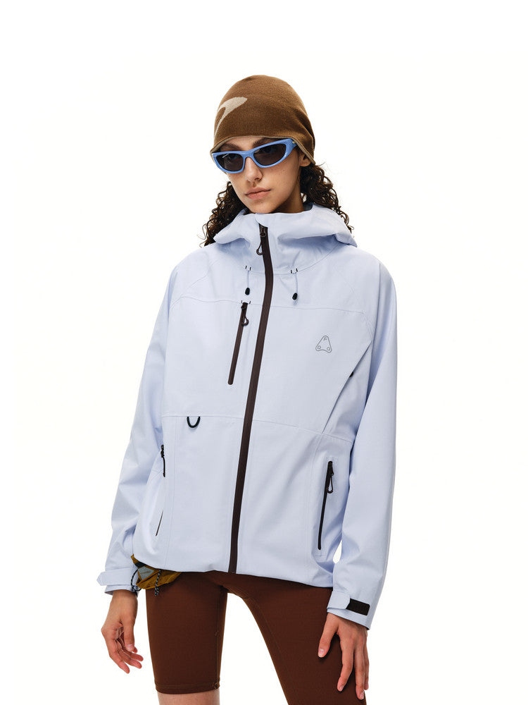 FPA Color-Block Multi-Pocket 3L Hardshell Jacket - Chinese Street Style Outdoor Hiking Couple Unisex