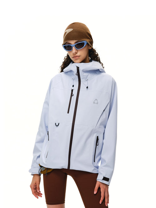 FPA Color-Block Multi-Pocket 3L Hardshell Jacket - Chinese Street Style Outdoor Hiking Couple Unisex