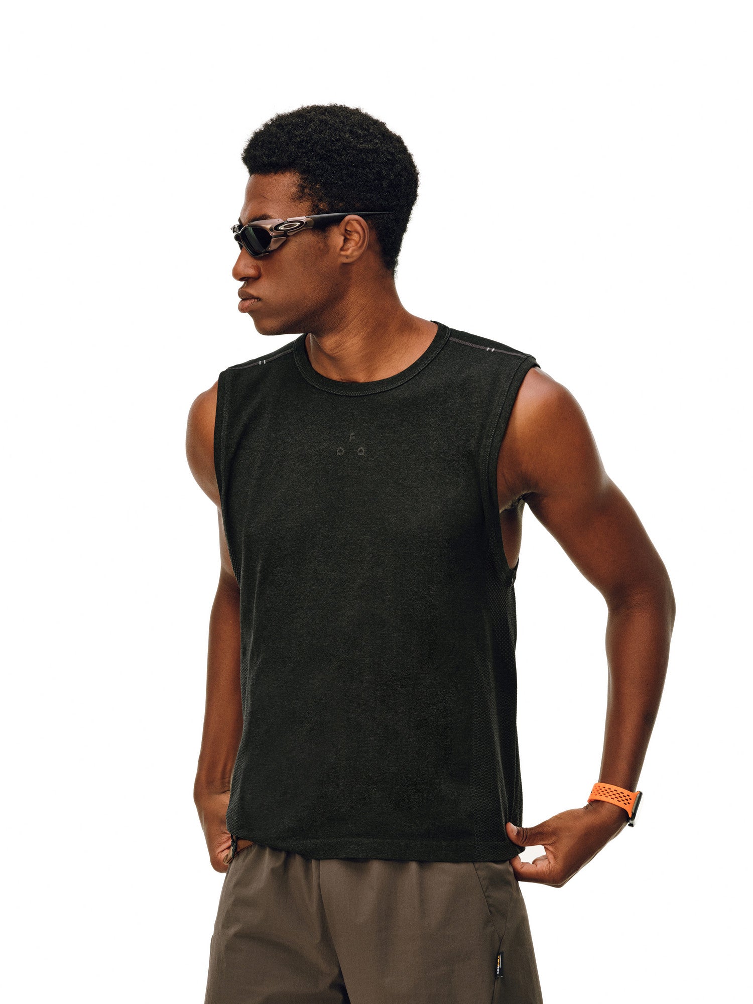FPA One-Piece Knit Texture Ribbed Tank Top for Men – Premium Summer Athletic Outdoor Sleeveless Tee