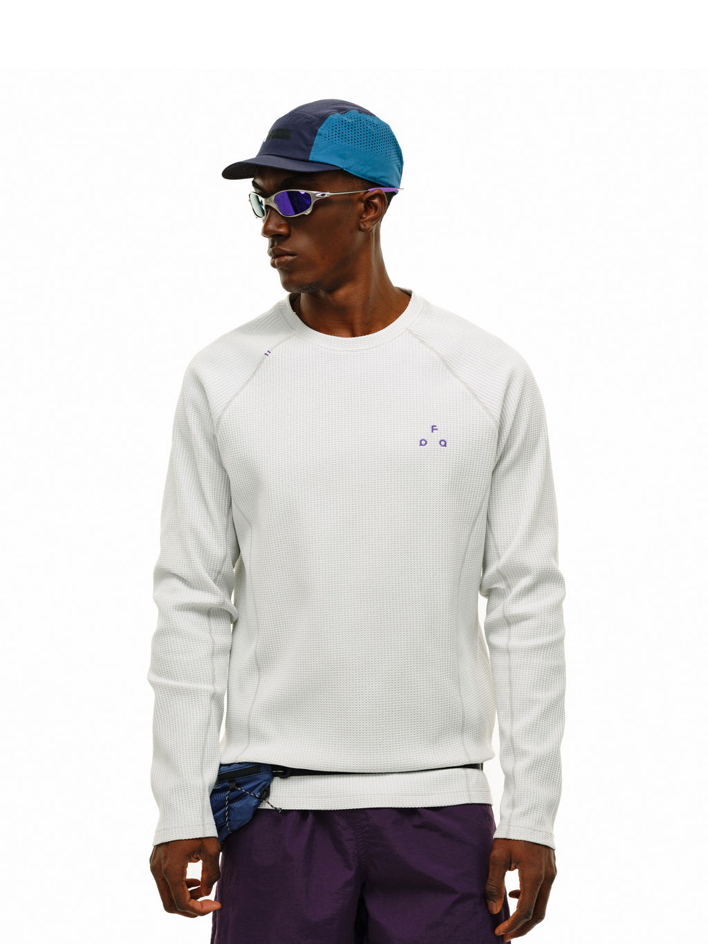 FPA Sports Hassel Waffle Long Sleeve Tee – Spring Minimalist Design Crew Neck Base Layer for Couples, Casual T-Shirt