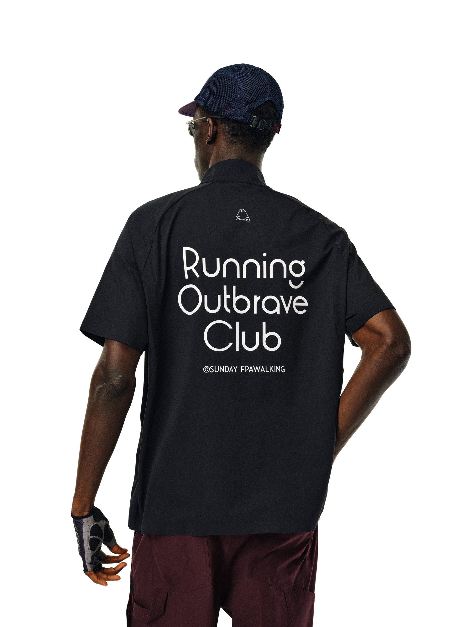 FPA Quick-Dry Cooling UPF50 Half-Zip Cycling Jersey - National Trend Outdoor Summer Half High Collar Short Sleeve T-Shirt