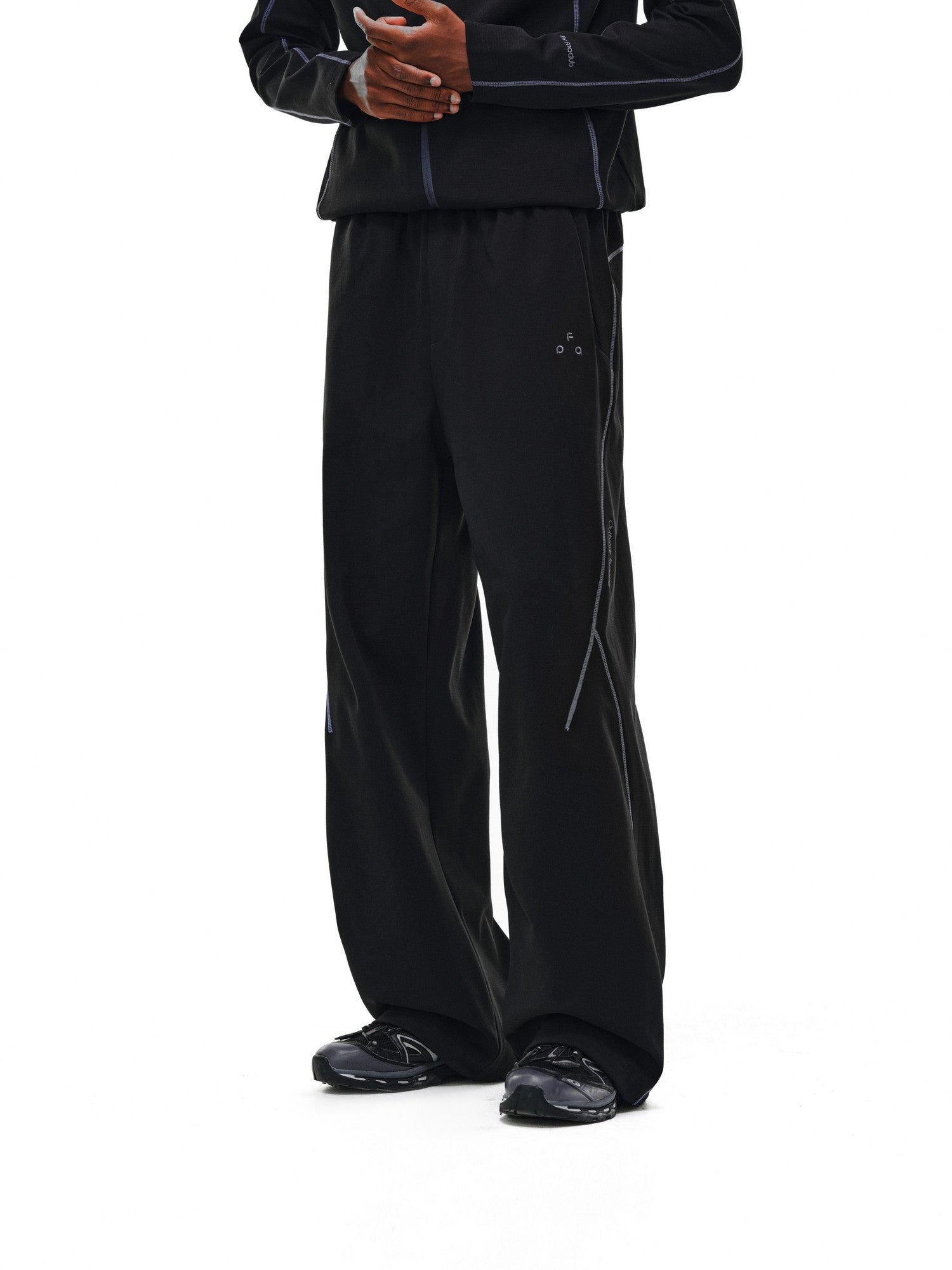 FPA Outdoor Sports Contrast Color Textured Plaid Straight-Leg Casual Pants for Couples, Relaxed Fit