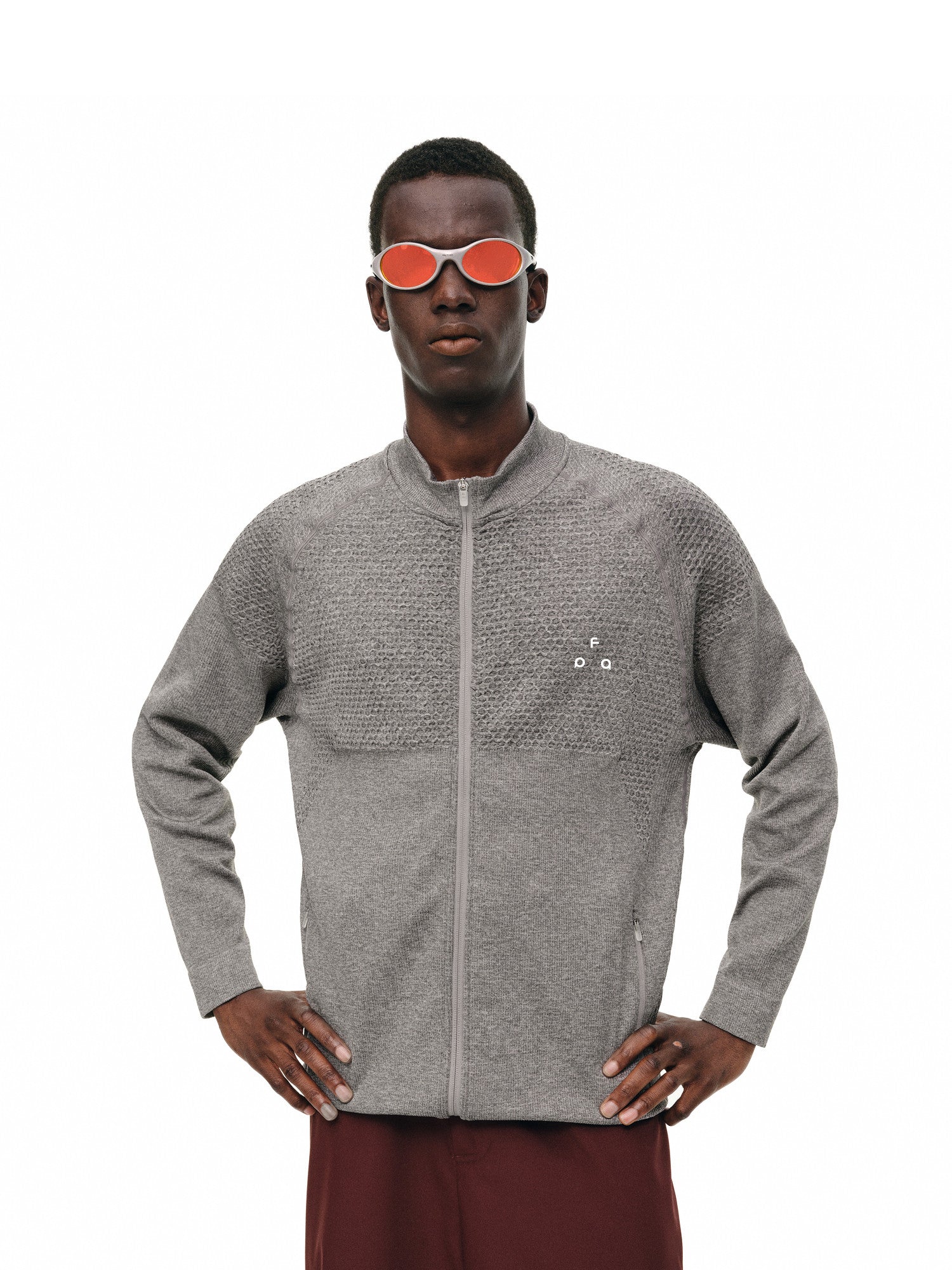 FPA One-Piece Knit Large Triangle Logo Jacket 2026 New Outdoor Sports Autumn Casual Stand Collar Men's