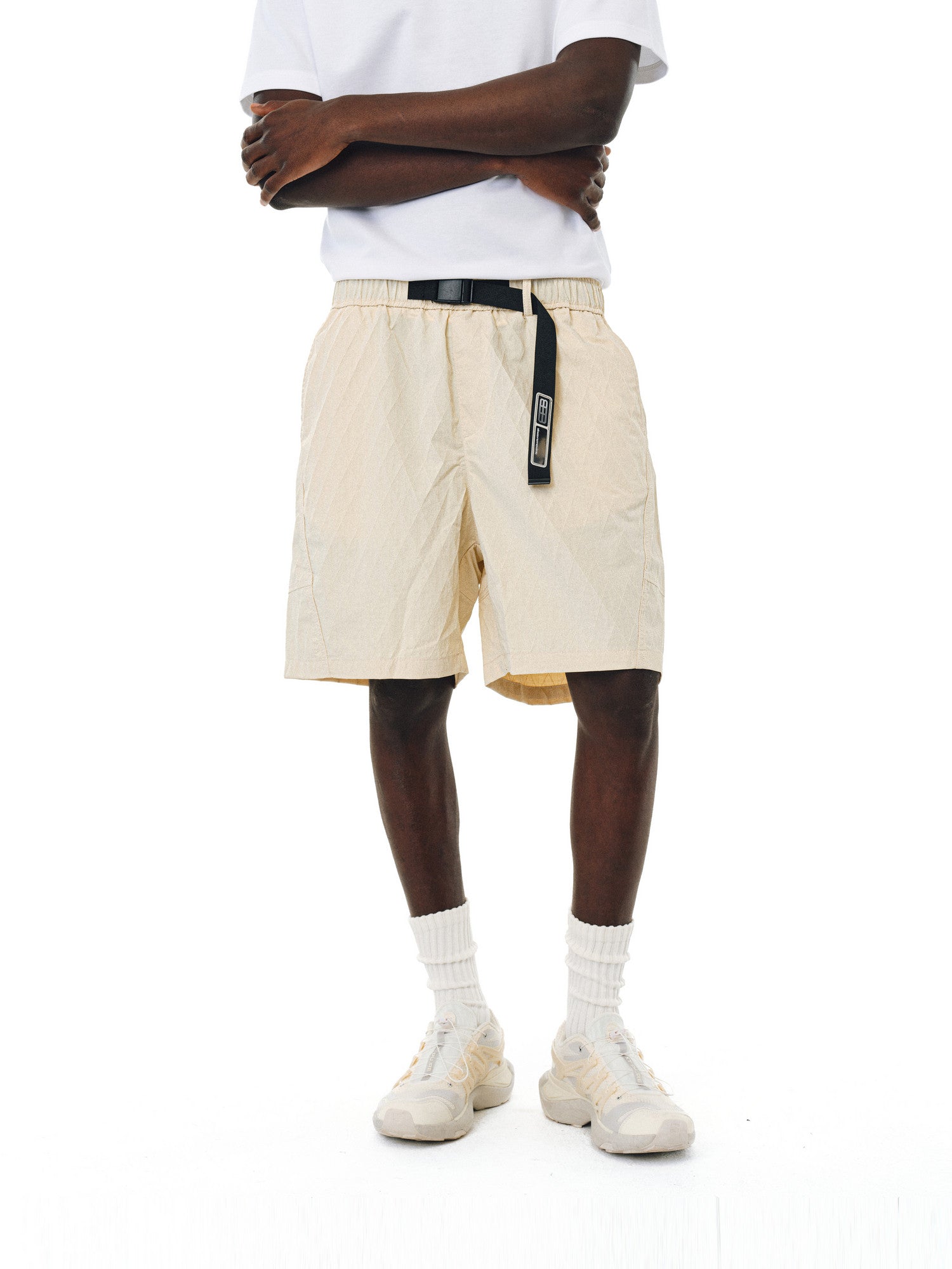FPA Textured Grid Cargo Shorts – Streetwear Summer Loose Straight-Leg Athletic Basketball 5-Inch Shorts
