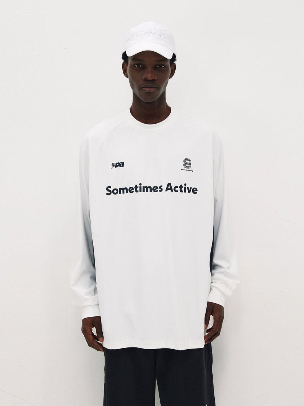 FPA Quick-Dry Ice-Feel Athletic Paneled T-Shirt Chinese Streetwear Trend Loose Outdoor Fitness Crew Neck Long Sleeve Men