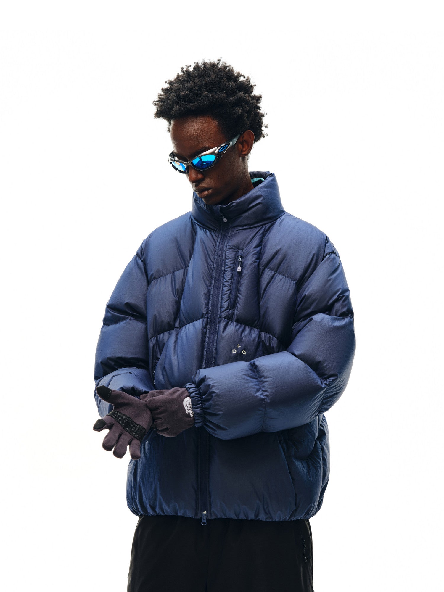 FPA Skin-Feel Glossy Quilted Stand-Collar Down Jacket Winter Essential Premium Warmth