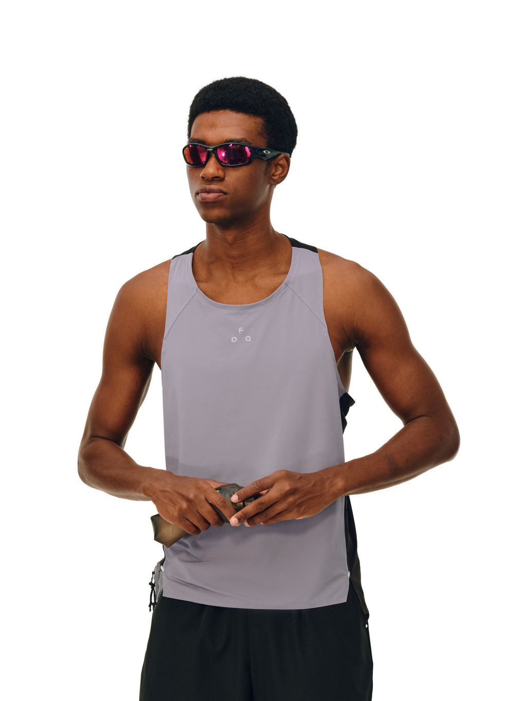 FPA Reflective Breathable Cooling Quick-Dry Antibacterial Sports Tank Top for Men, Summer Fitness Running Outdoor Sleeveless T-Shirt