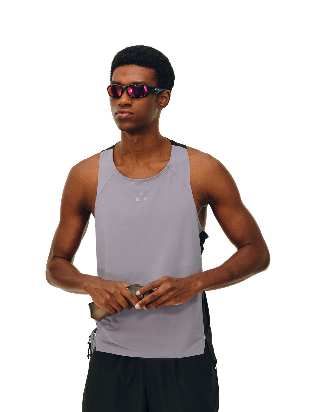 FPA Reflective Breathable Cooling Quick-Dry Antibacterial Sports Tank Top for Men, Summer Fitness Running Outdoor Sleeveless T-Shirt