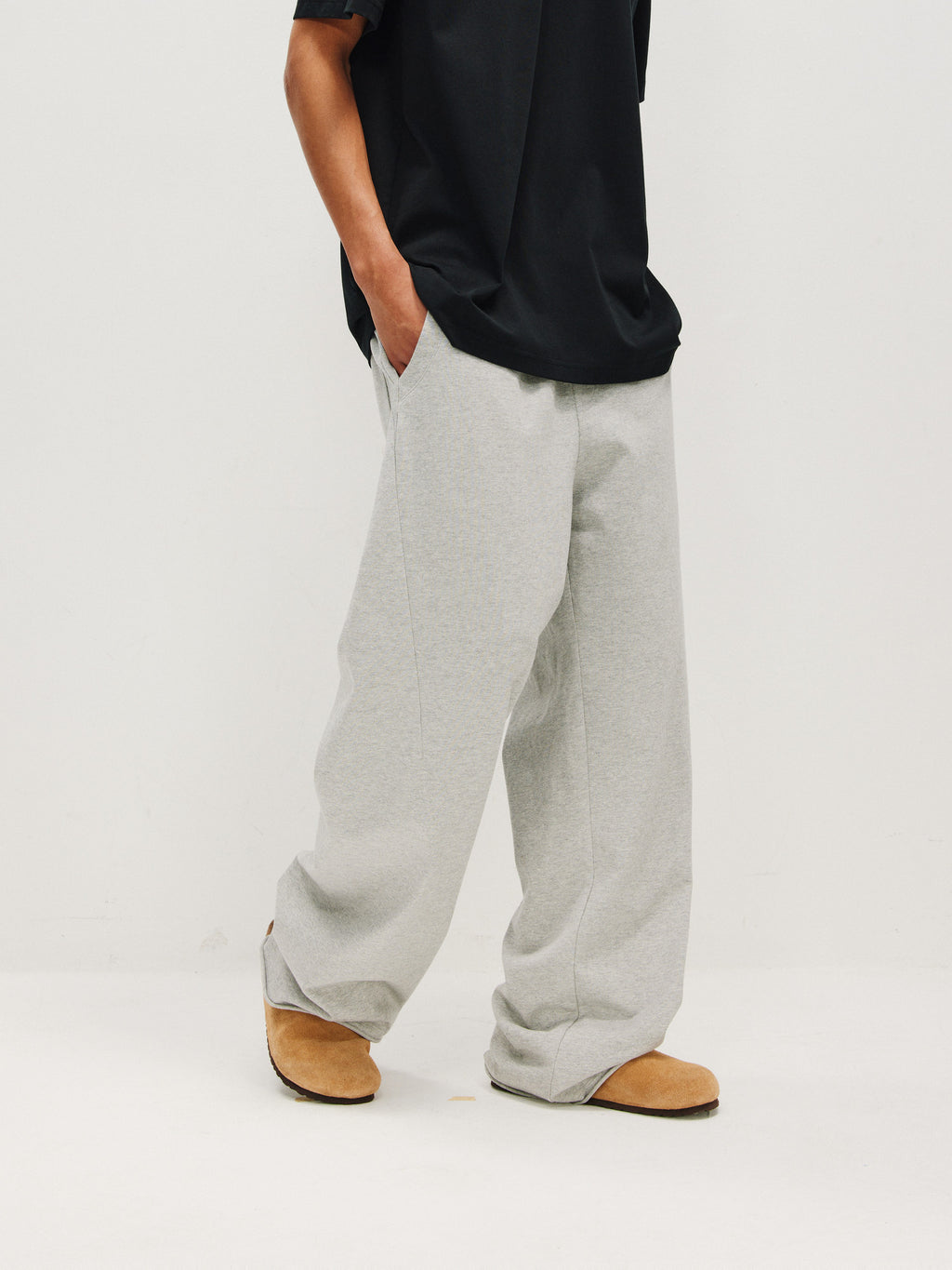 FPA Thin Structured Straight-Leg Knit Pants Summer Athletic Loose Straight Casual Pants Streetwear Trend