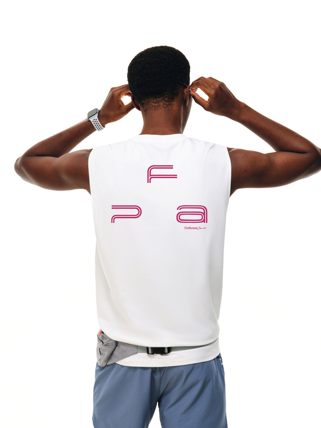 FPA Triangle Logo COOLMAX Sweat-Wicking Tank Top for Men - Athletic Running, Gym, Outdoor Quick-Dry Sleeveless Tee