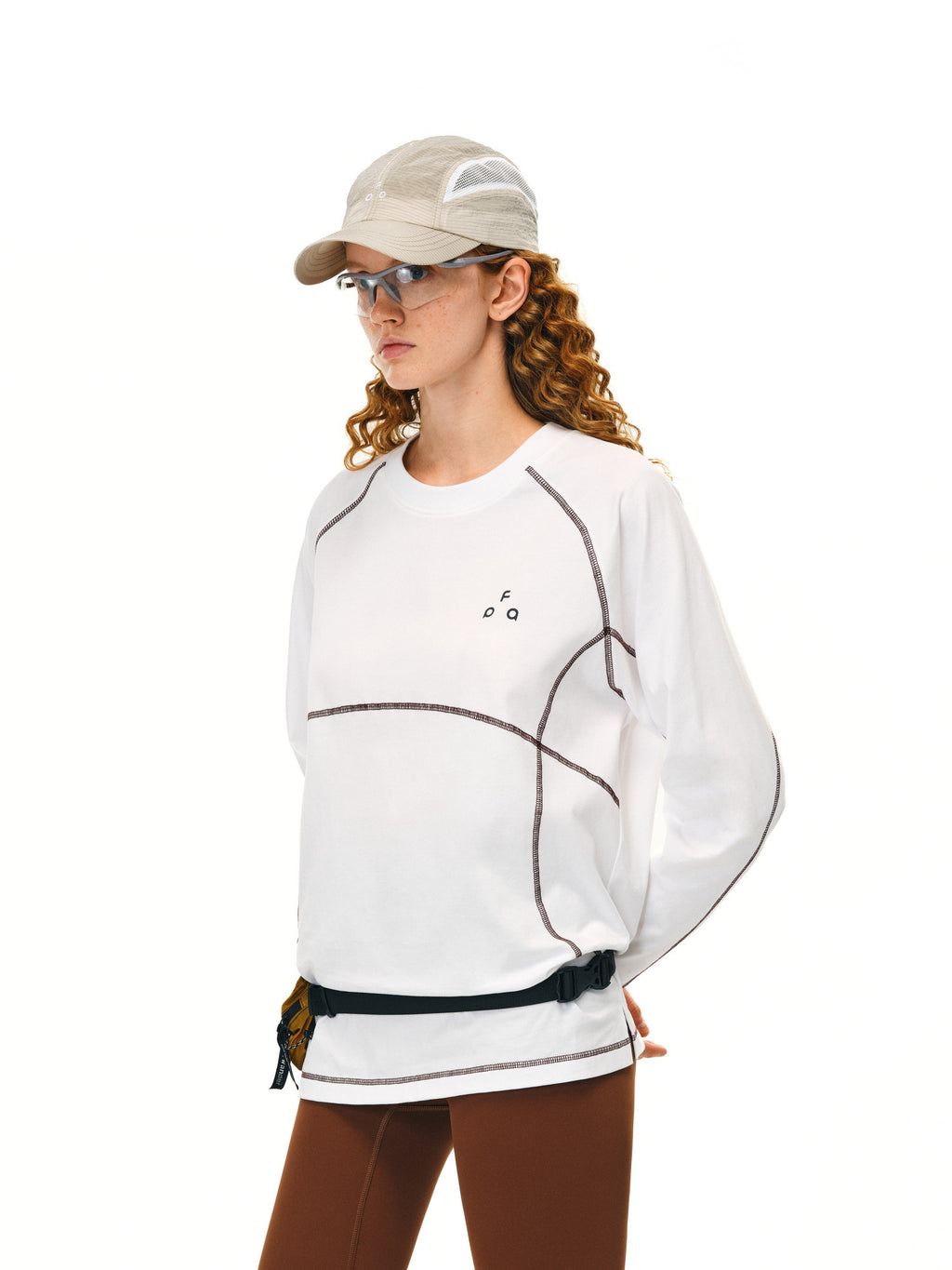 FPA Quick-Dry Sports Outdoor Long Sleeve T-Shirt, Spring/Autumn, Chinese Trend Design, Loose Round Neck, Couple Style