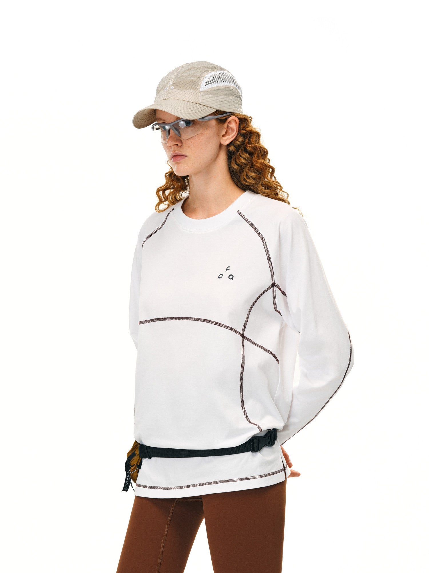 FPA Quick-Dry Sports Outdoor Long Sleeve T-Shirt, Spring/Autumn, Chinese Trend Design, Loose Round Neck, Couple Style