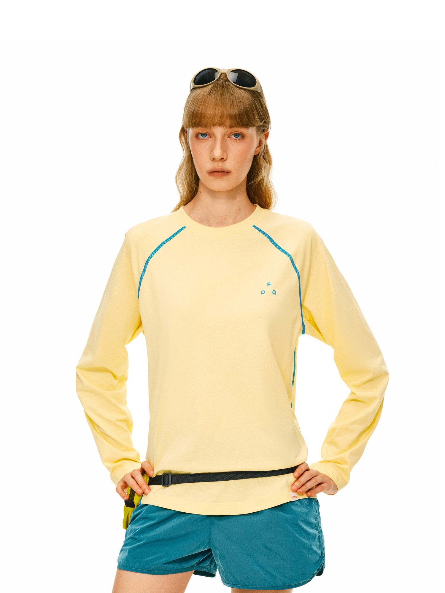 FPA Basic Crew Neck Printed Long Sleeve T-Shirt - Lightweight Unisex Casual Tee for Men and Women (Autumn)